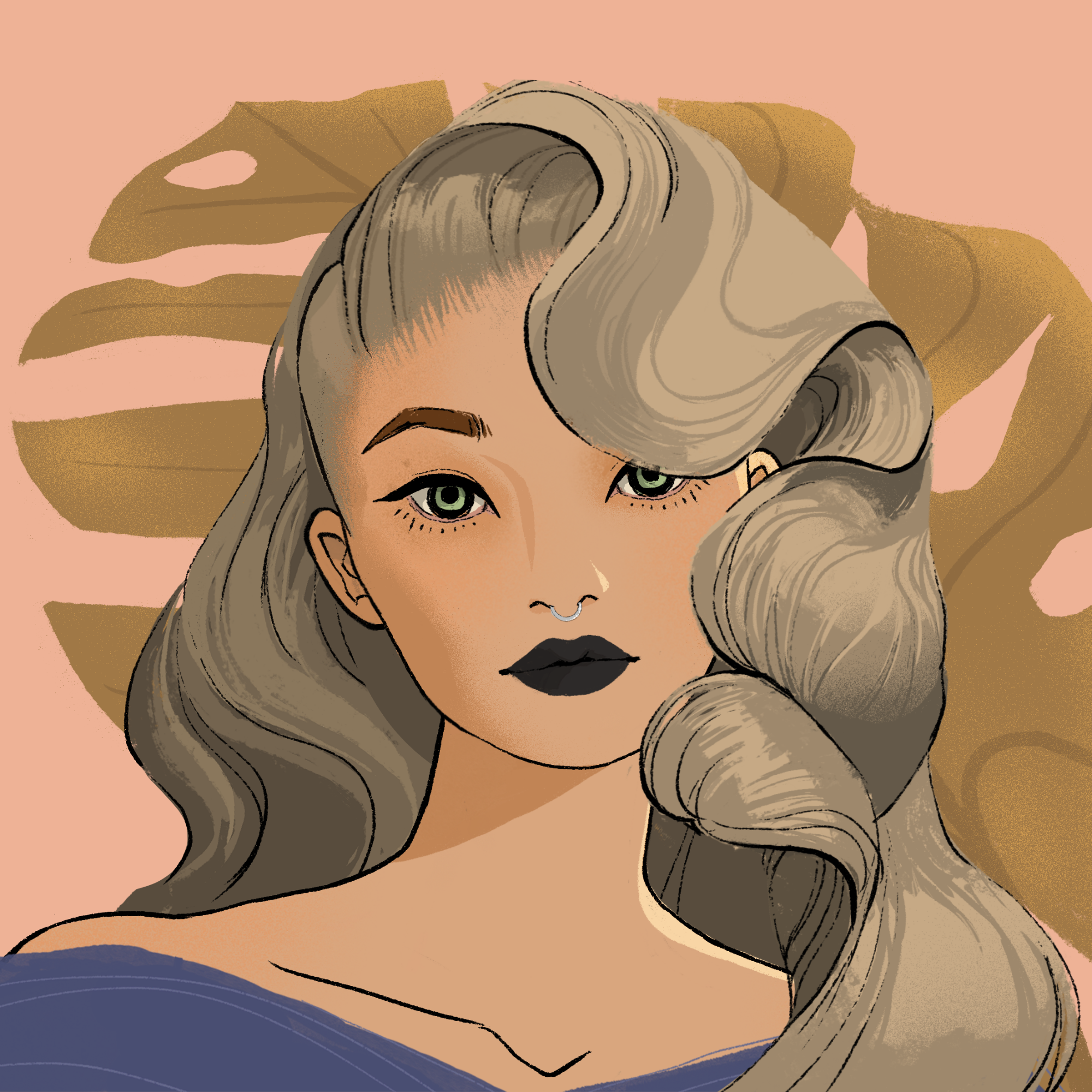 a portrait of Mademoiselle circlet