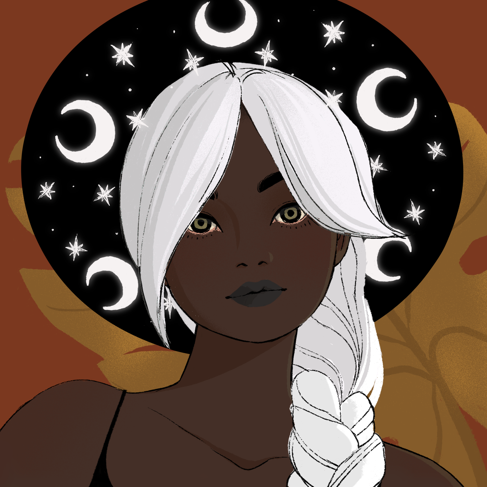 a portrait of Gingham bramble