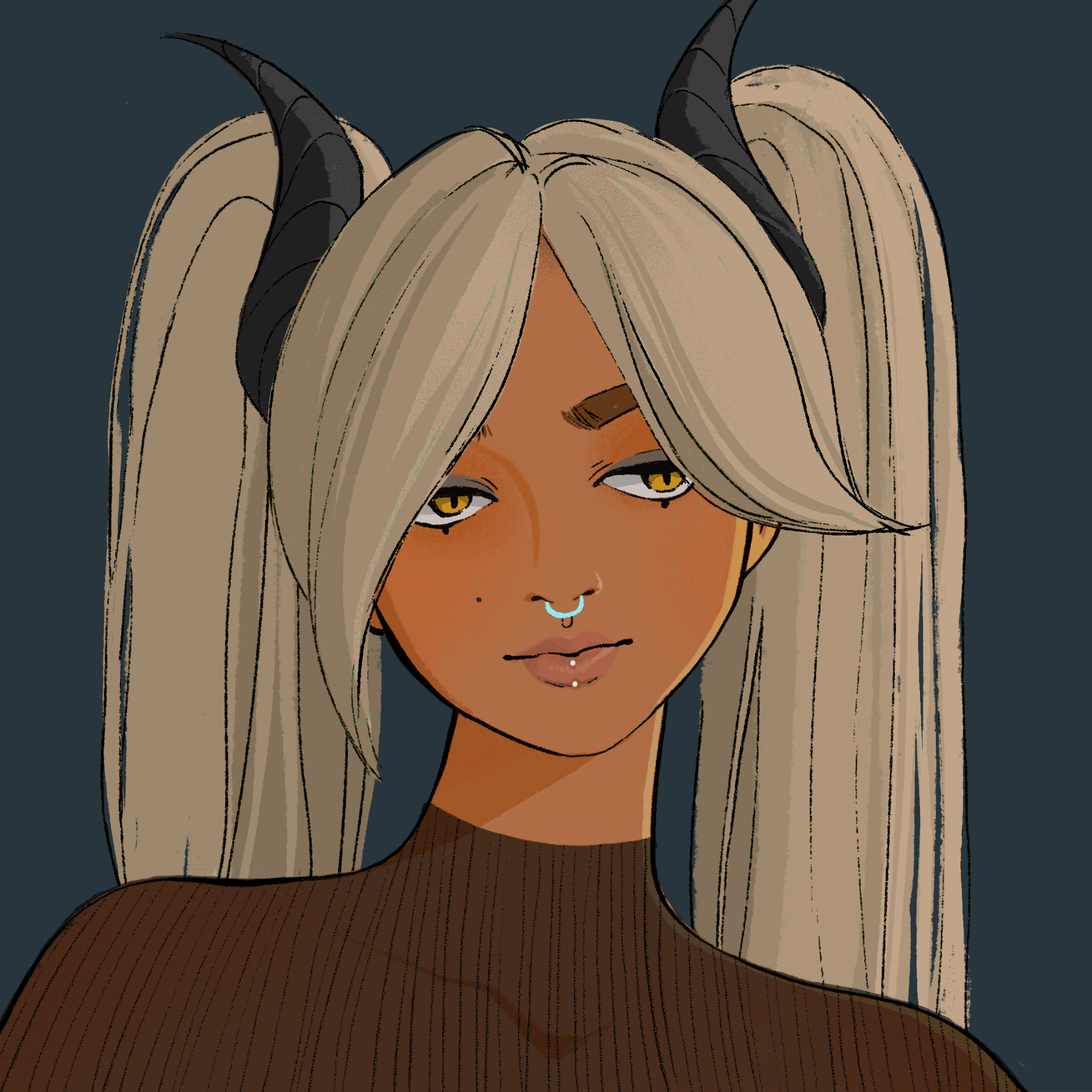 a portrait of Lithium, the nefarious katana