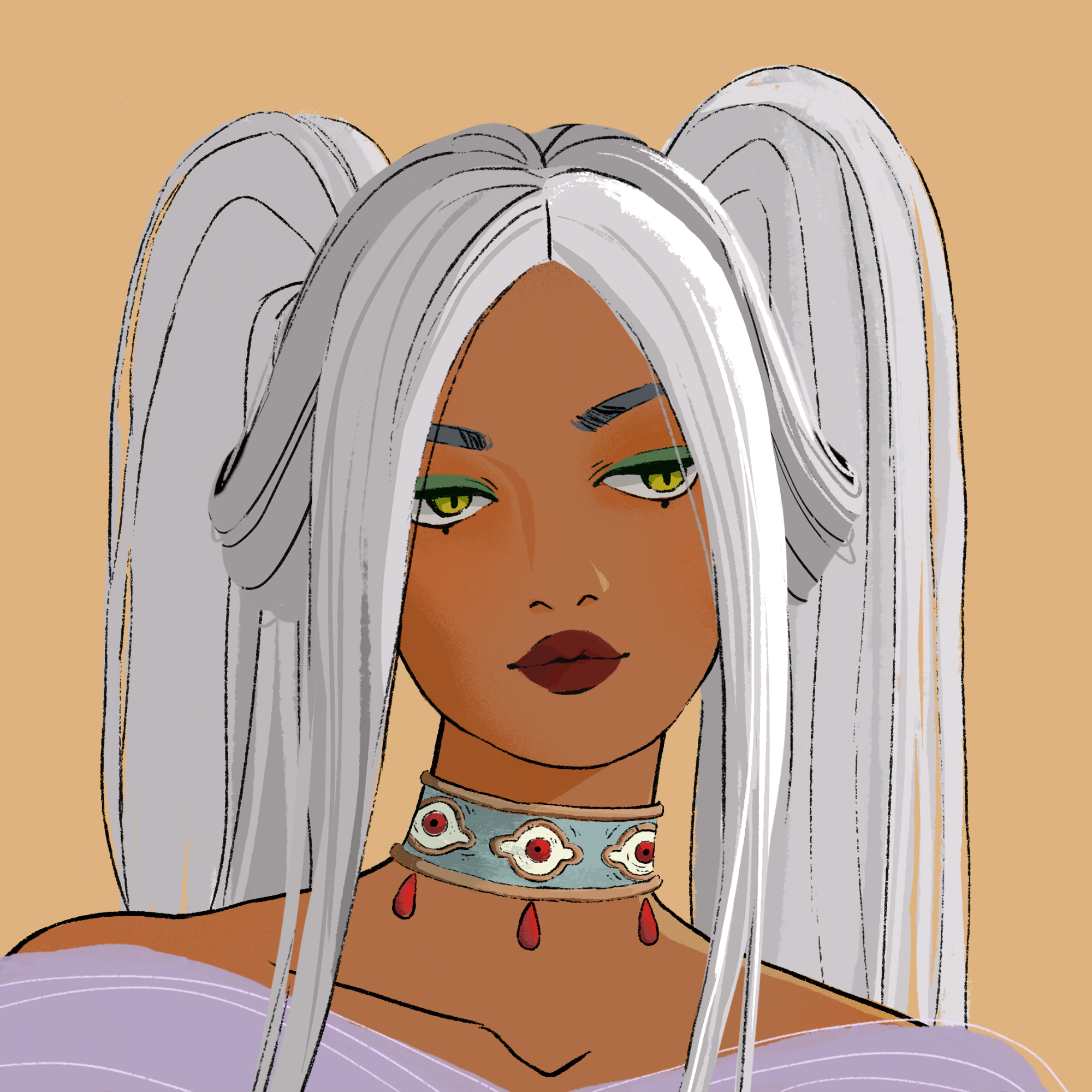 a portrait of Rosa, the gentle trance