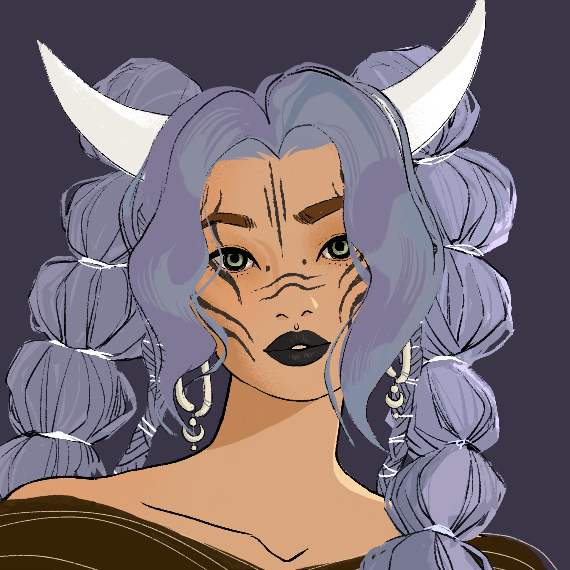 a portrait of Daisetsu the rain-slicked