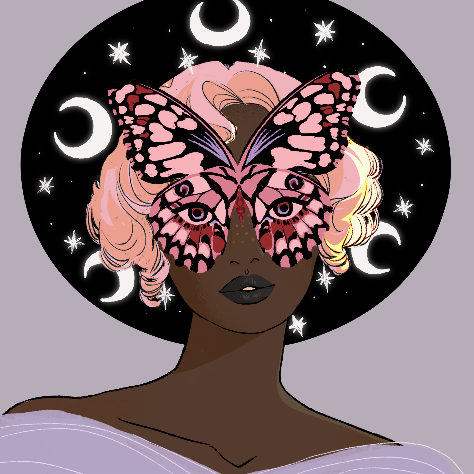 a portrait of Zinnia the spiced