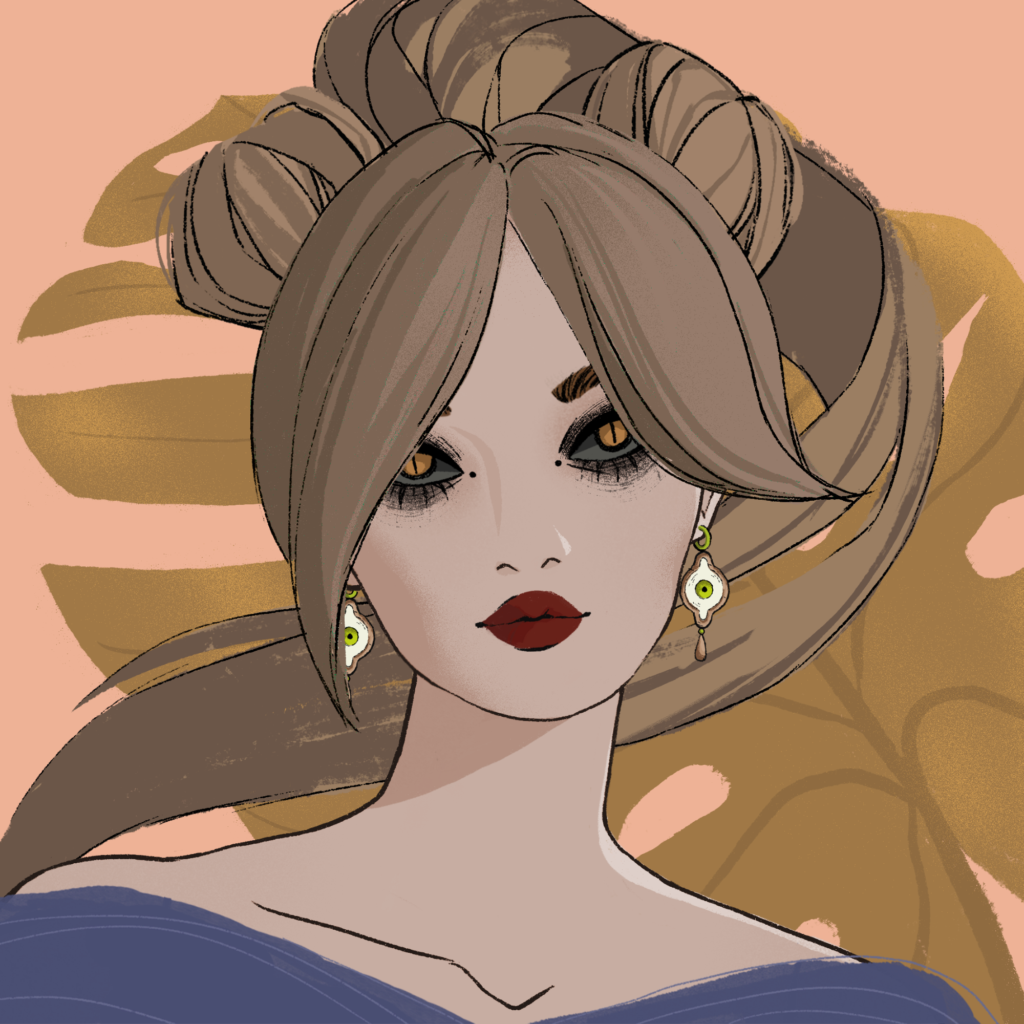 a portrait of Pitaya, the balmy puff