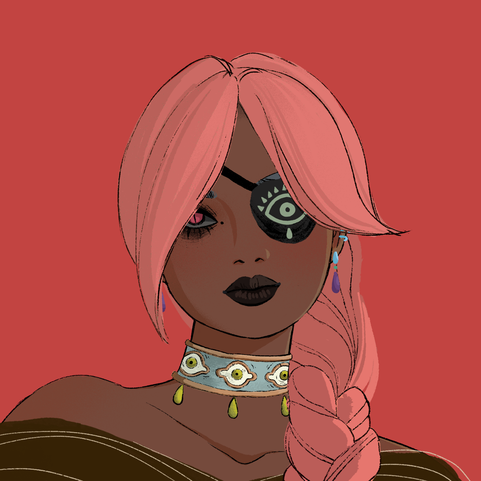 a portrait of Plum, the still clam