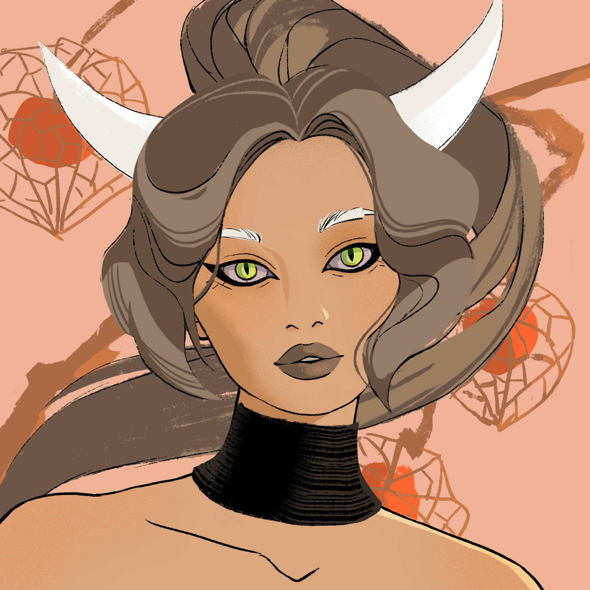 a portrait of Saba the intense