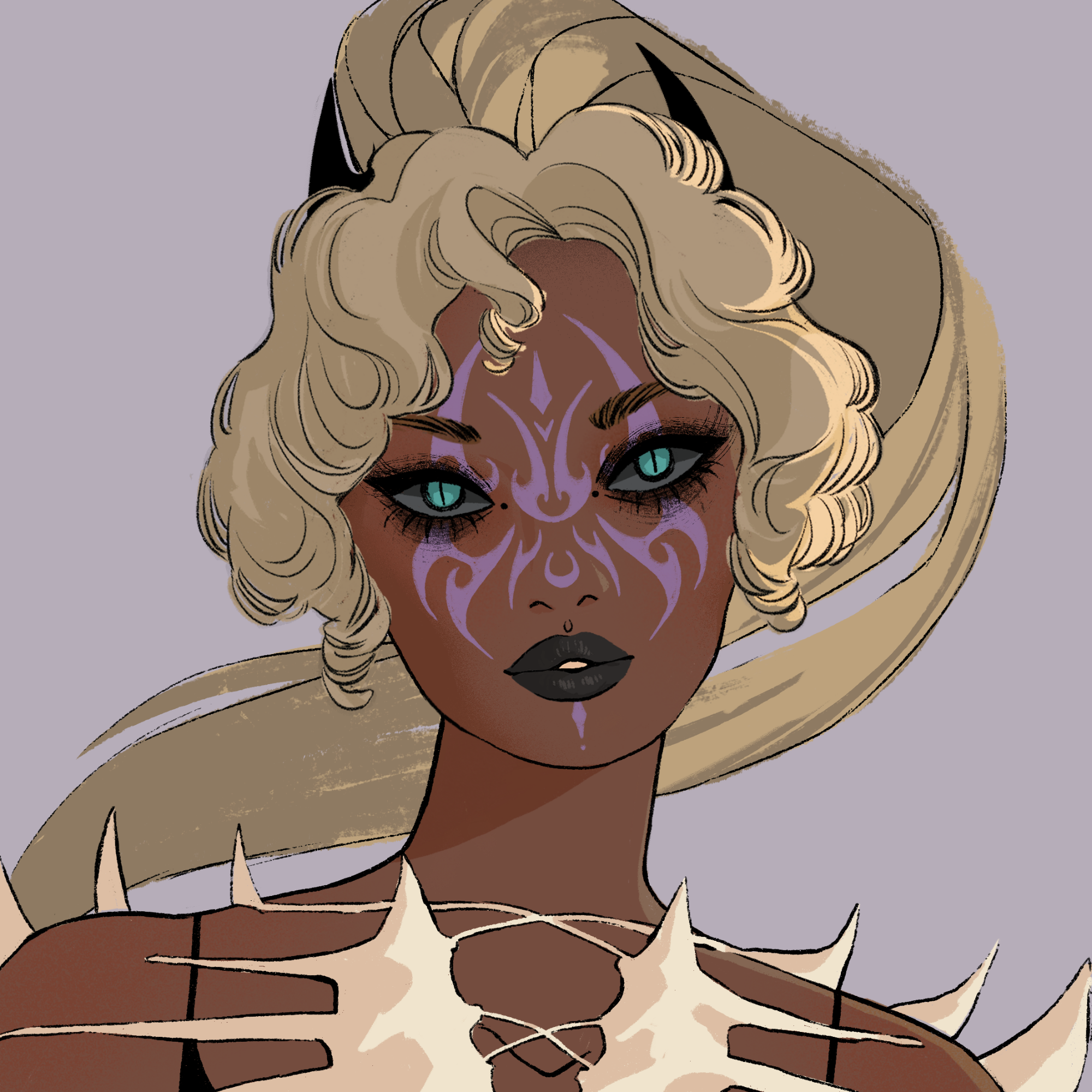 a portrait of Thunderstorm, the smoking pandemonium