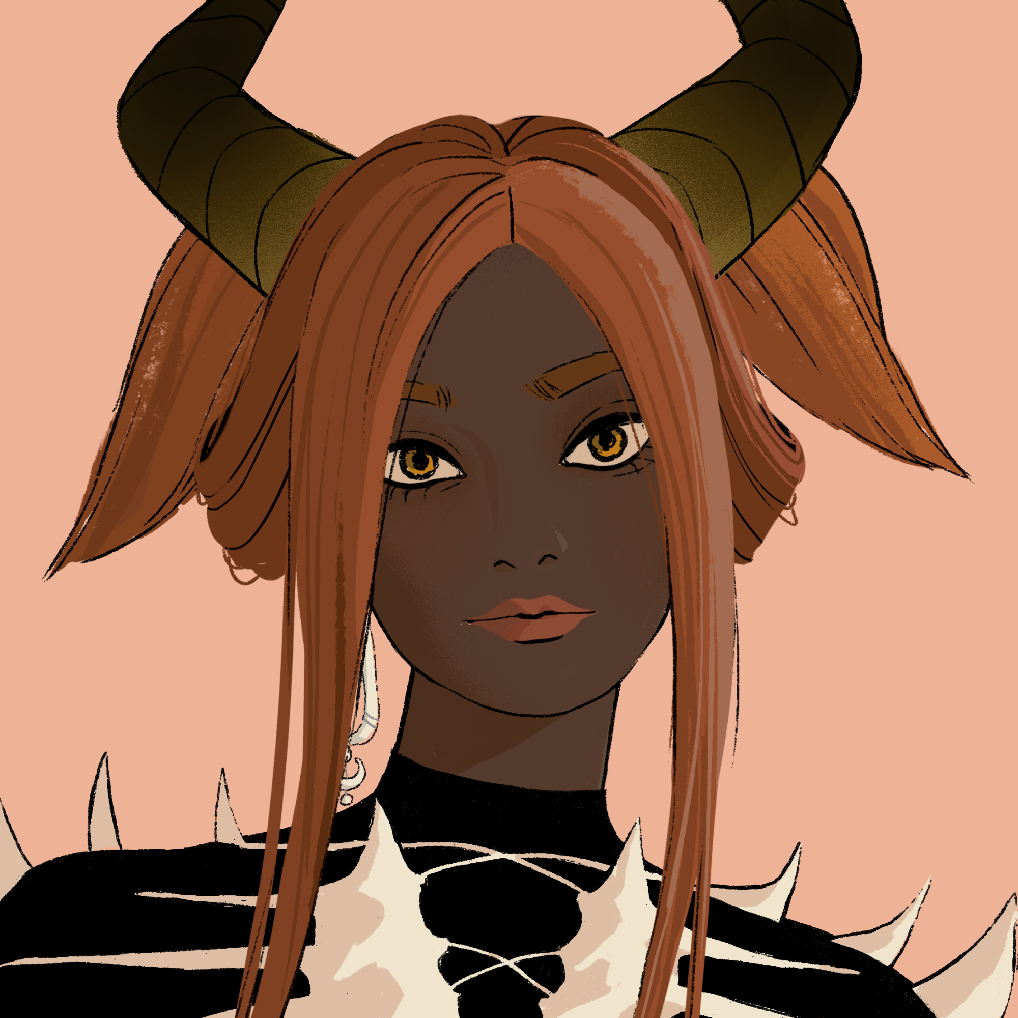 a portrait of Wildfire, the crackling sparkler