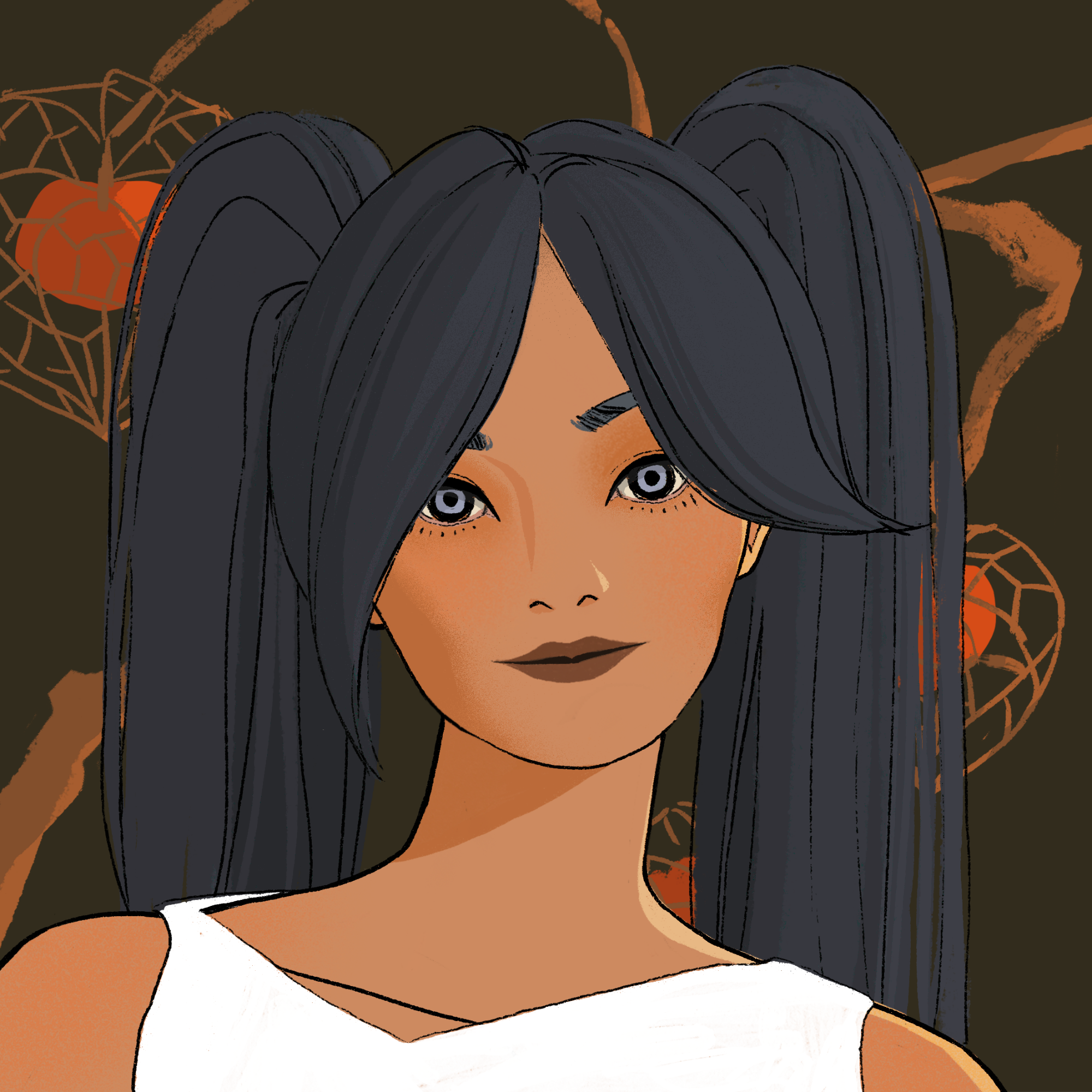a portrait of Chromium, the pale horn