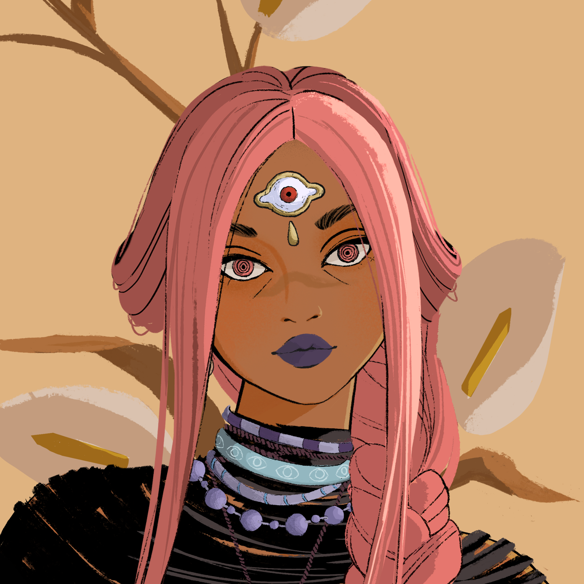 a portrait of Blackberry, the clear eclipse
