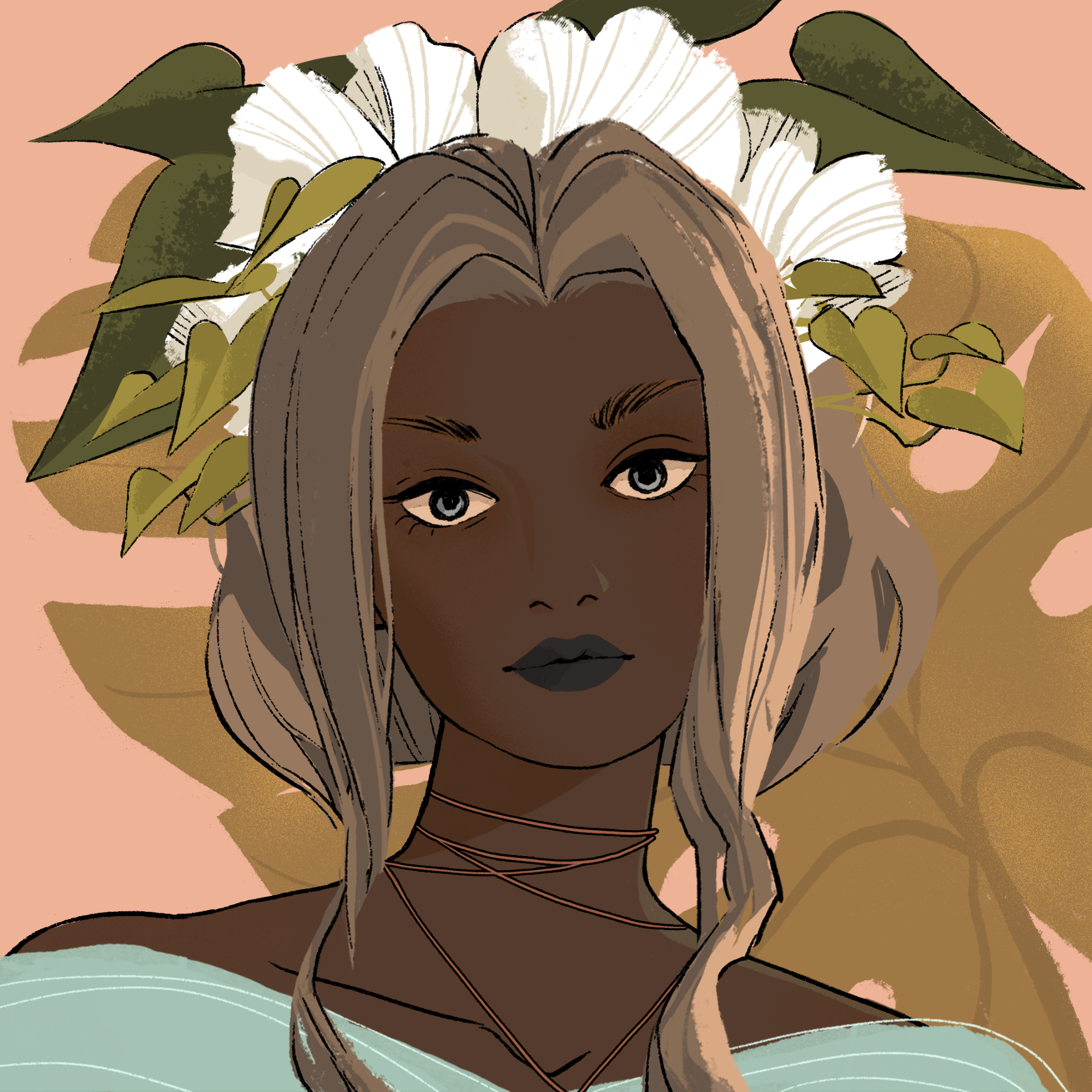 a portrait of Frisee, the ample muffin