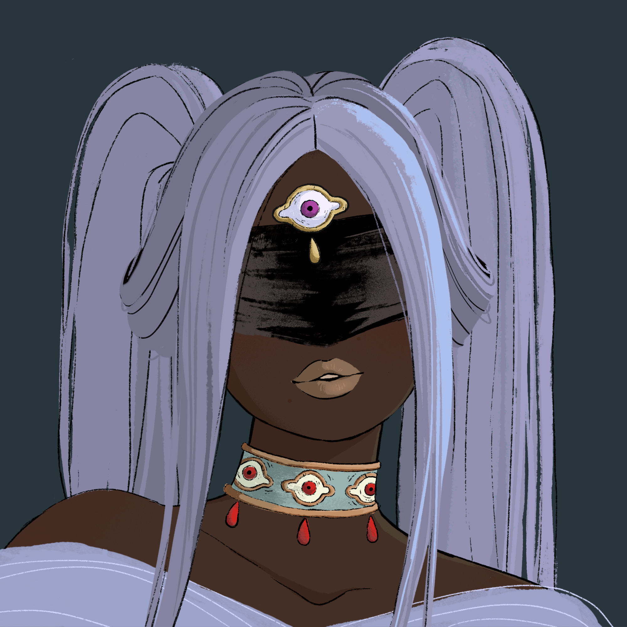 a portrait of Persimmon sky