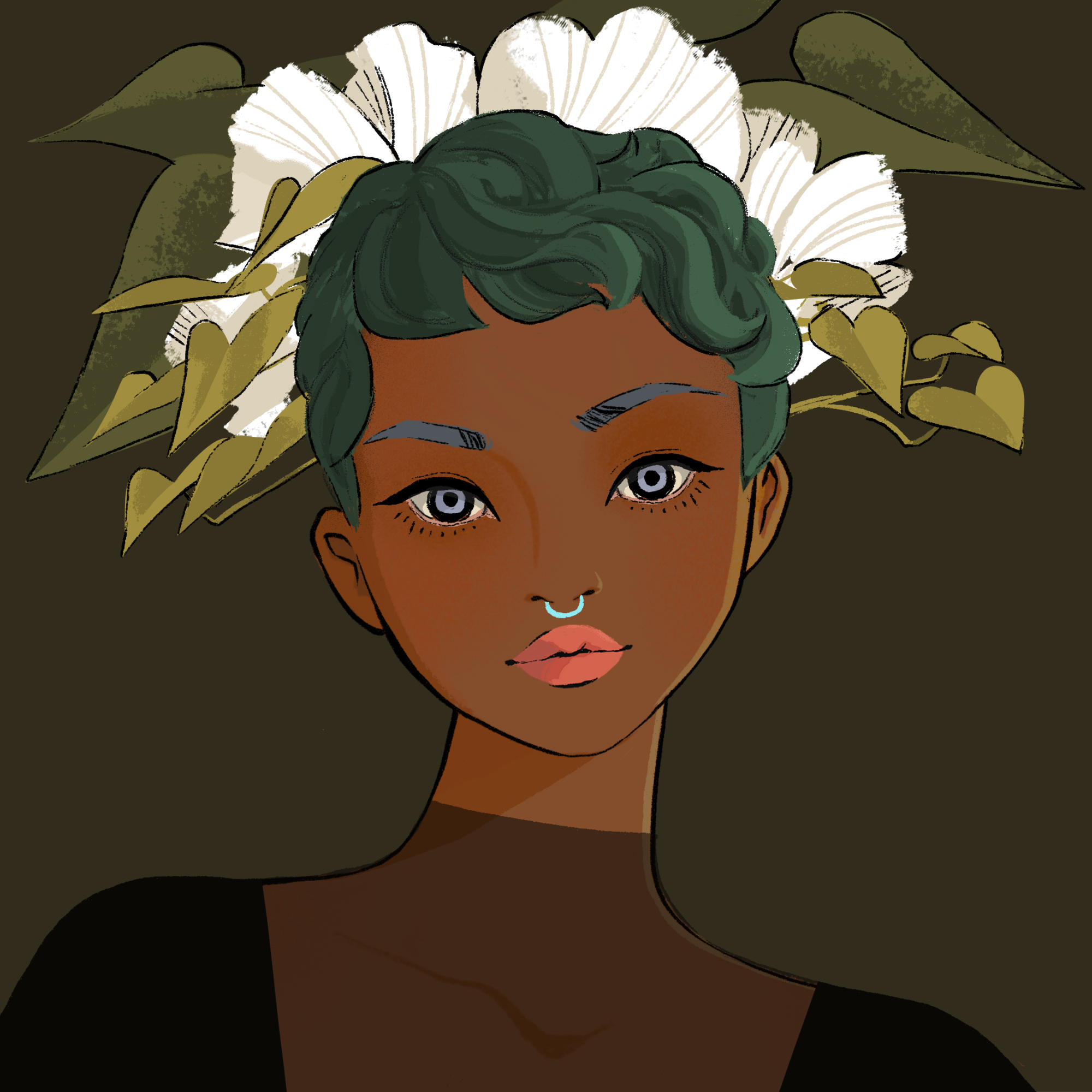 a portrait of Thyme, the unburnished plow