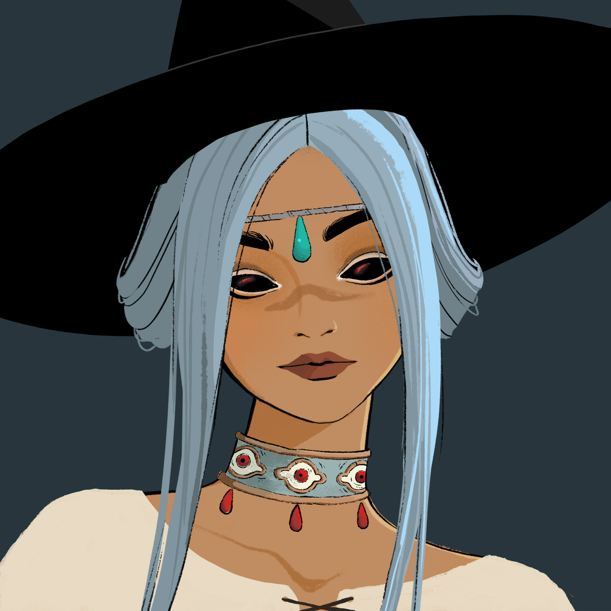 a portrait of Gooseberry, the pastel riptide
