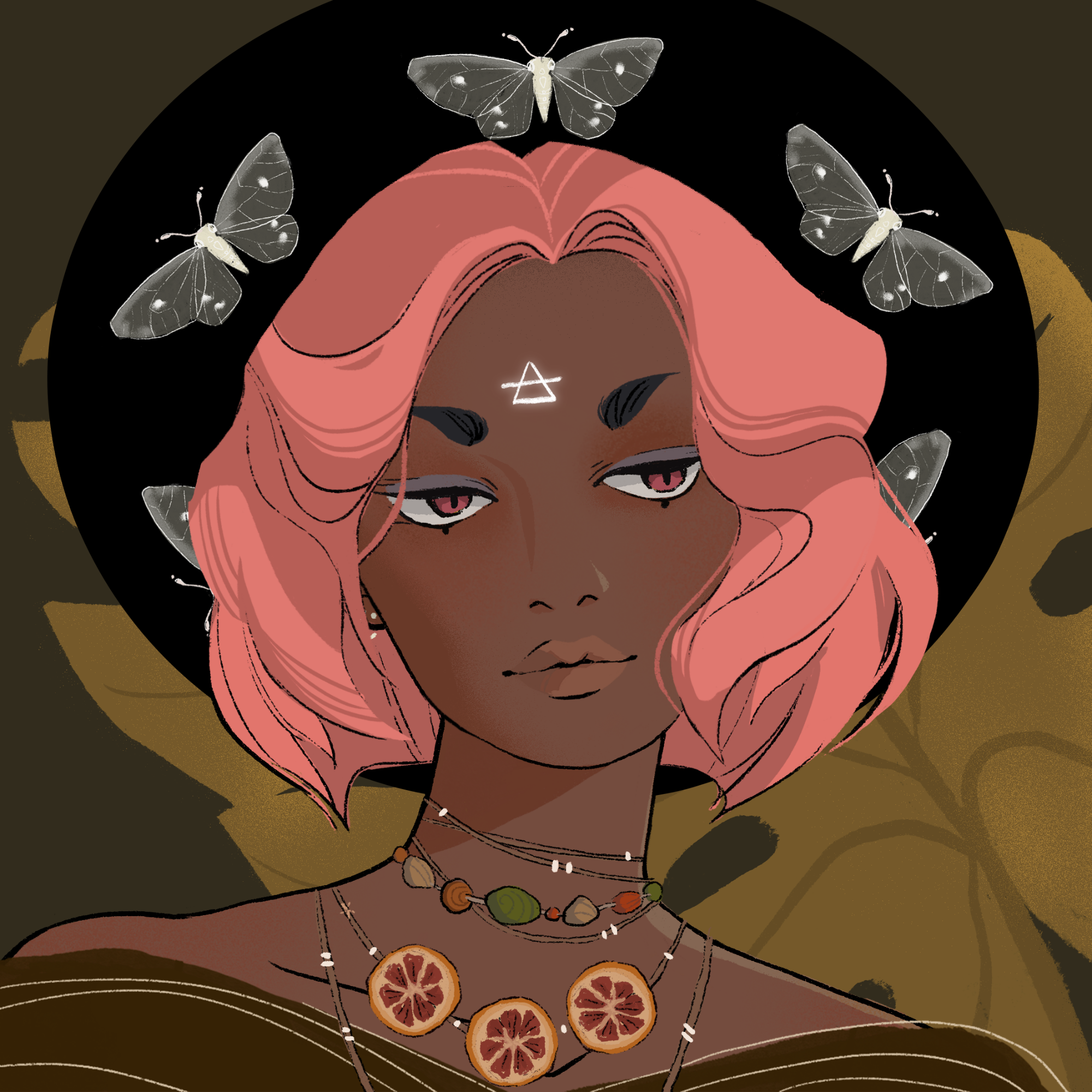 a portrait of Okra, the plain tart