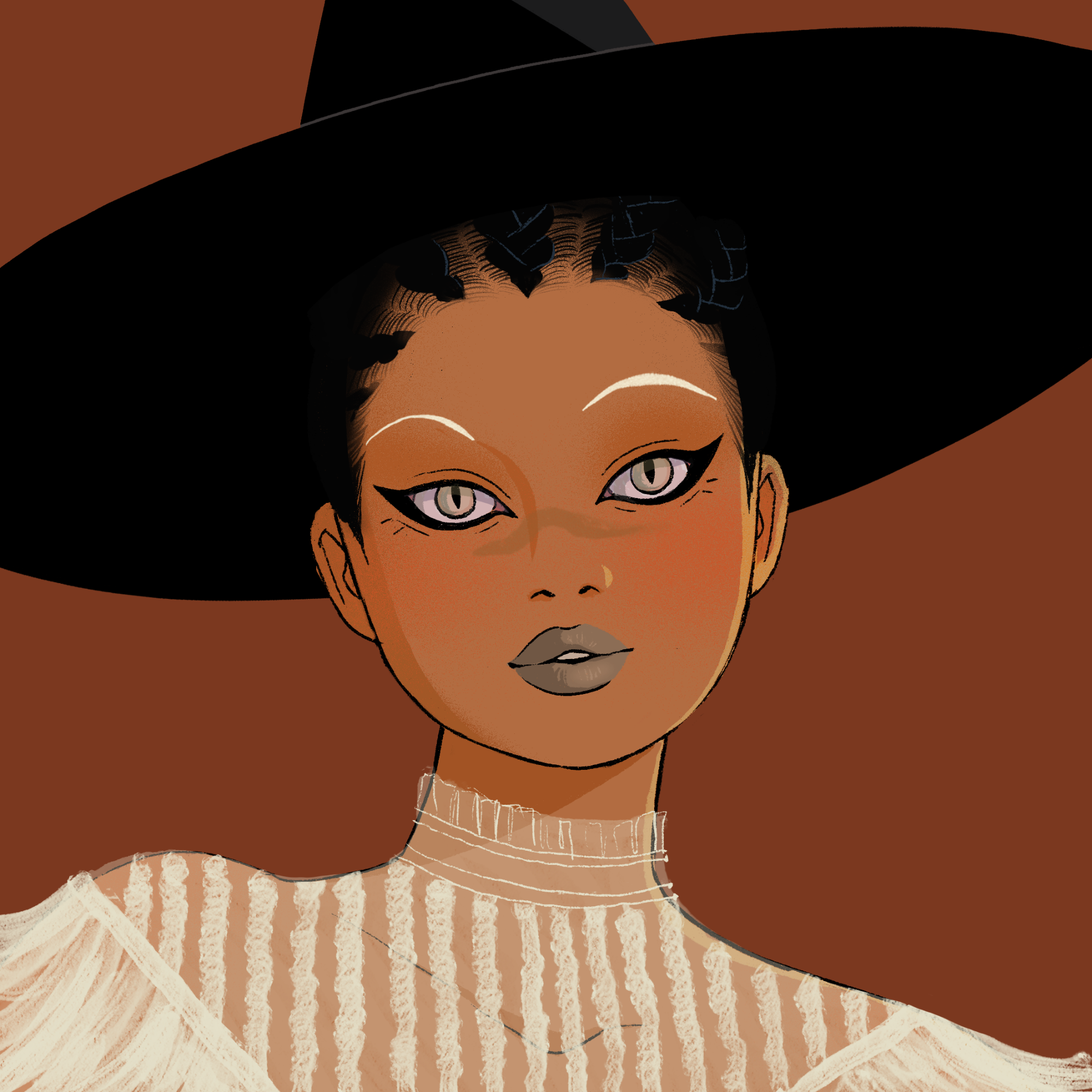 a portrait of Octave the alluring