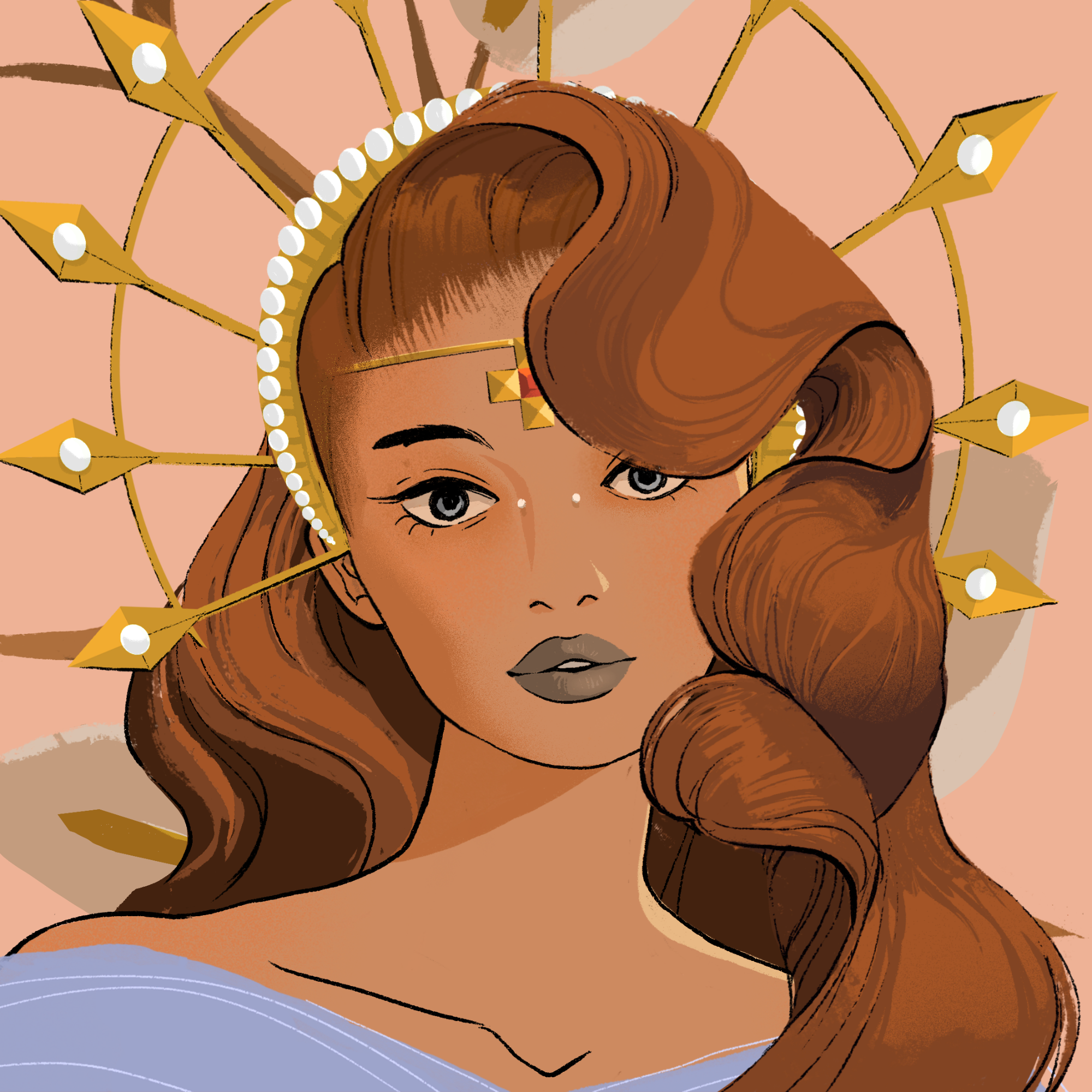 a portrait of Symphony, the appealing tambourine