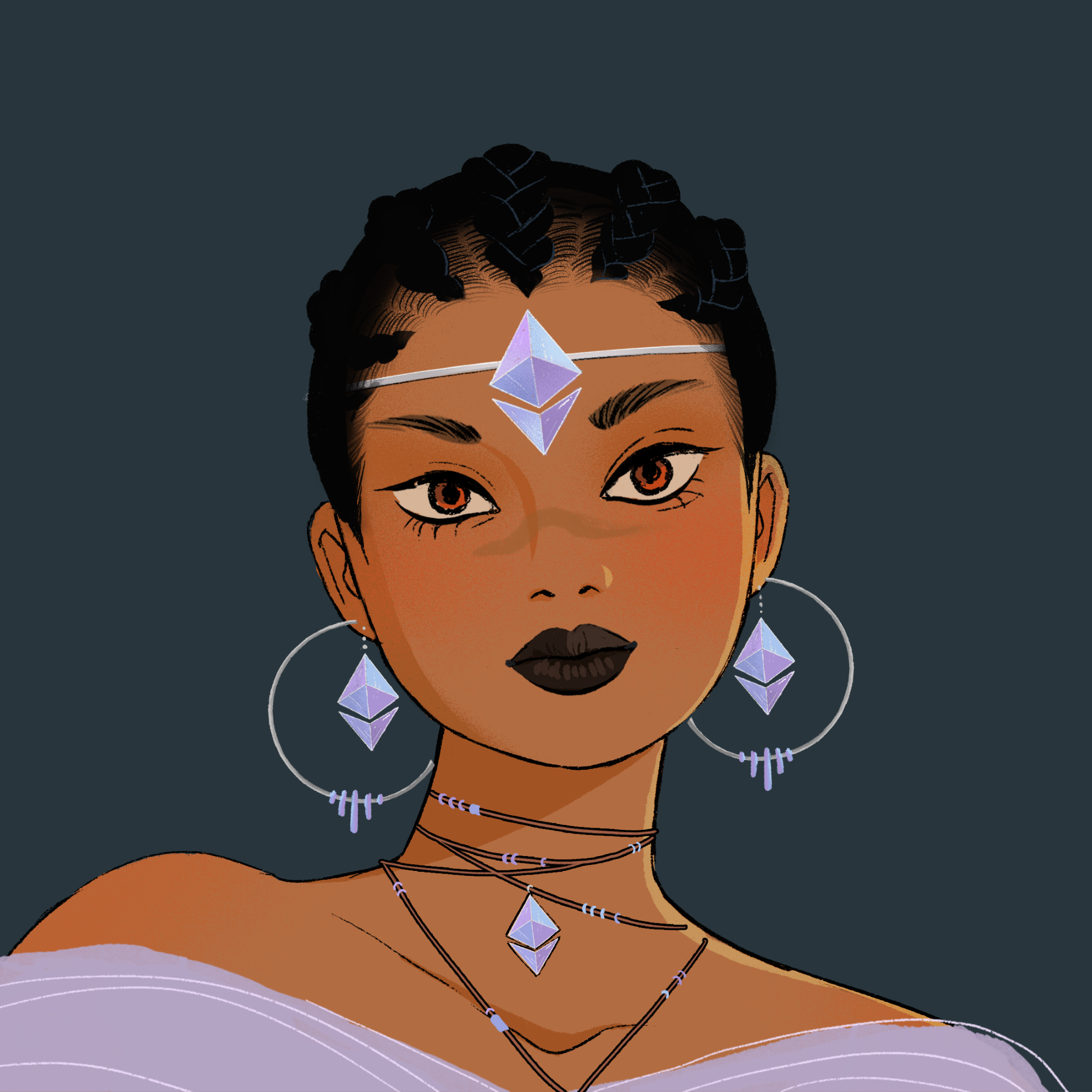a portrait of Lady amaryllis
