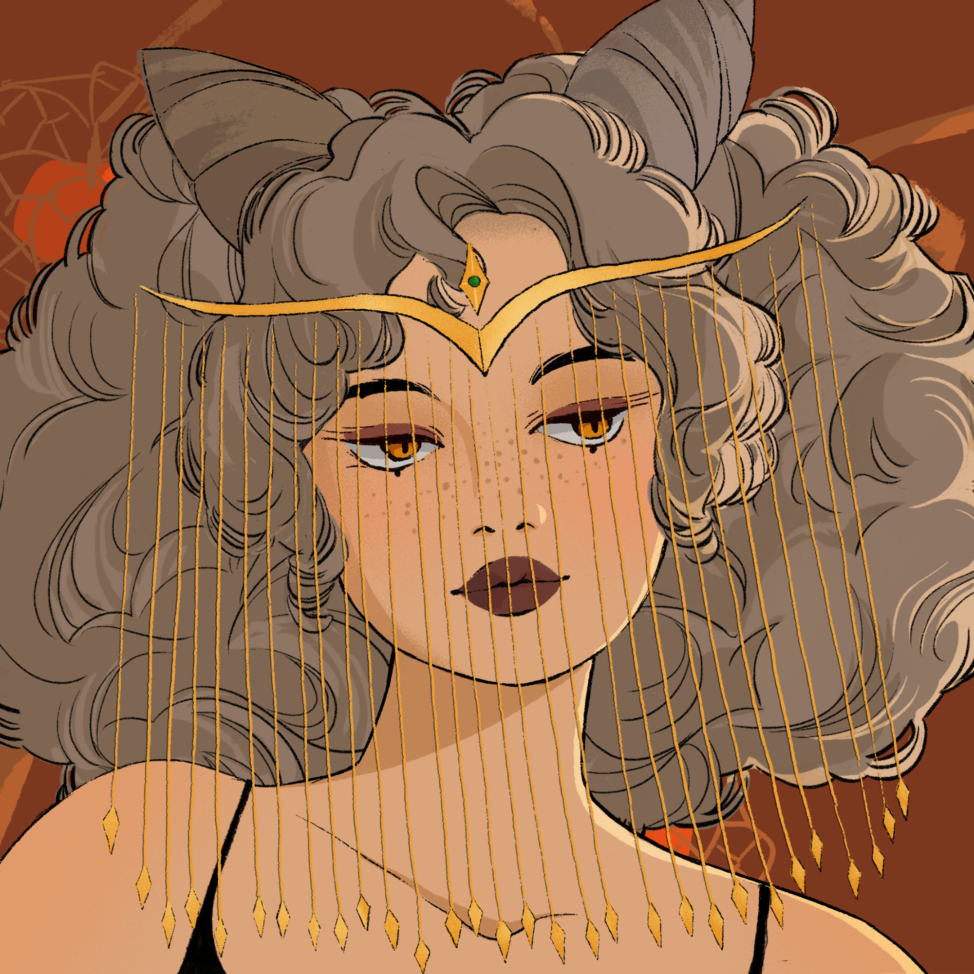 a portrait of Cadence, the suggestive goblet