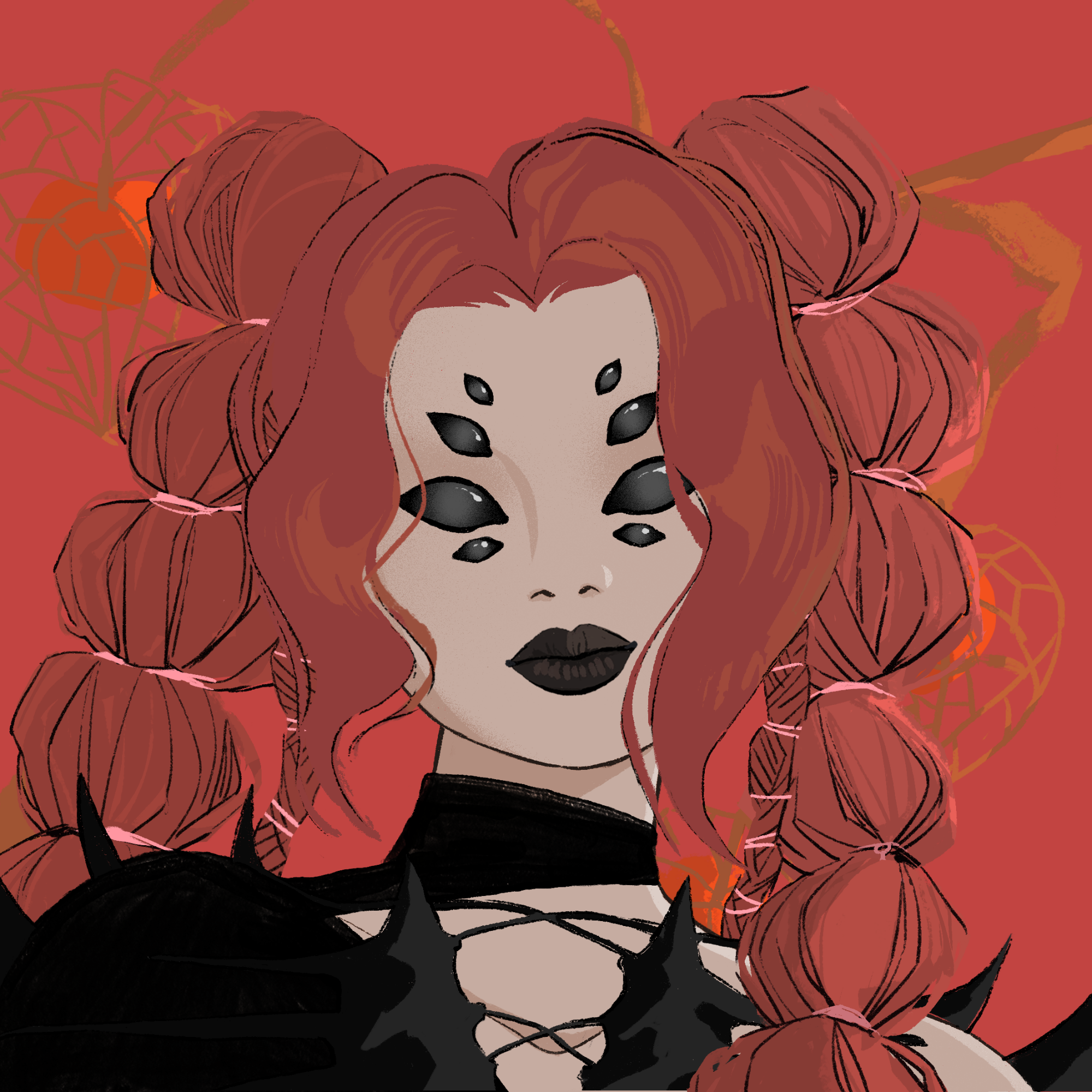 a portrait of Lolo the white-hot