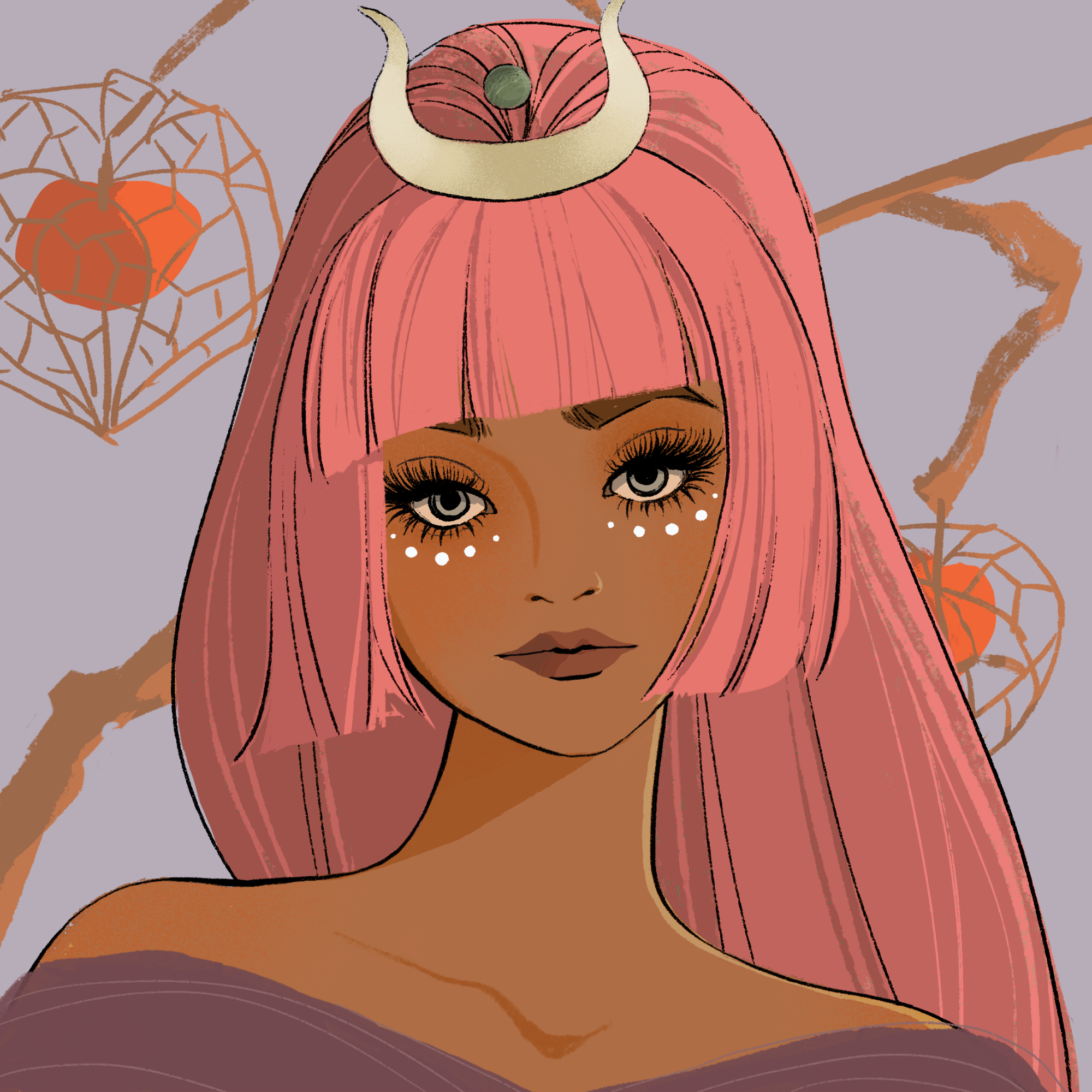 a portrait of Rosa, the brackish nautilus