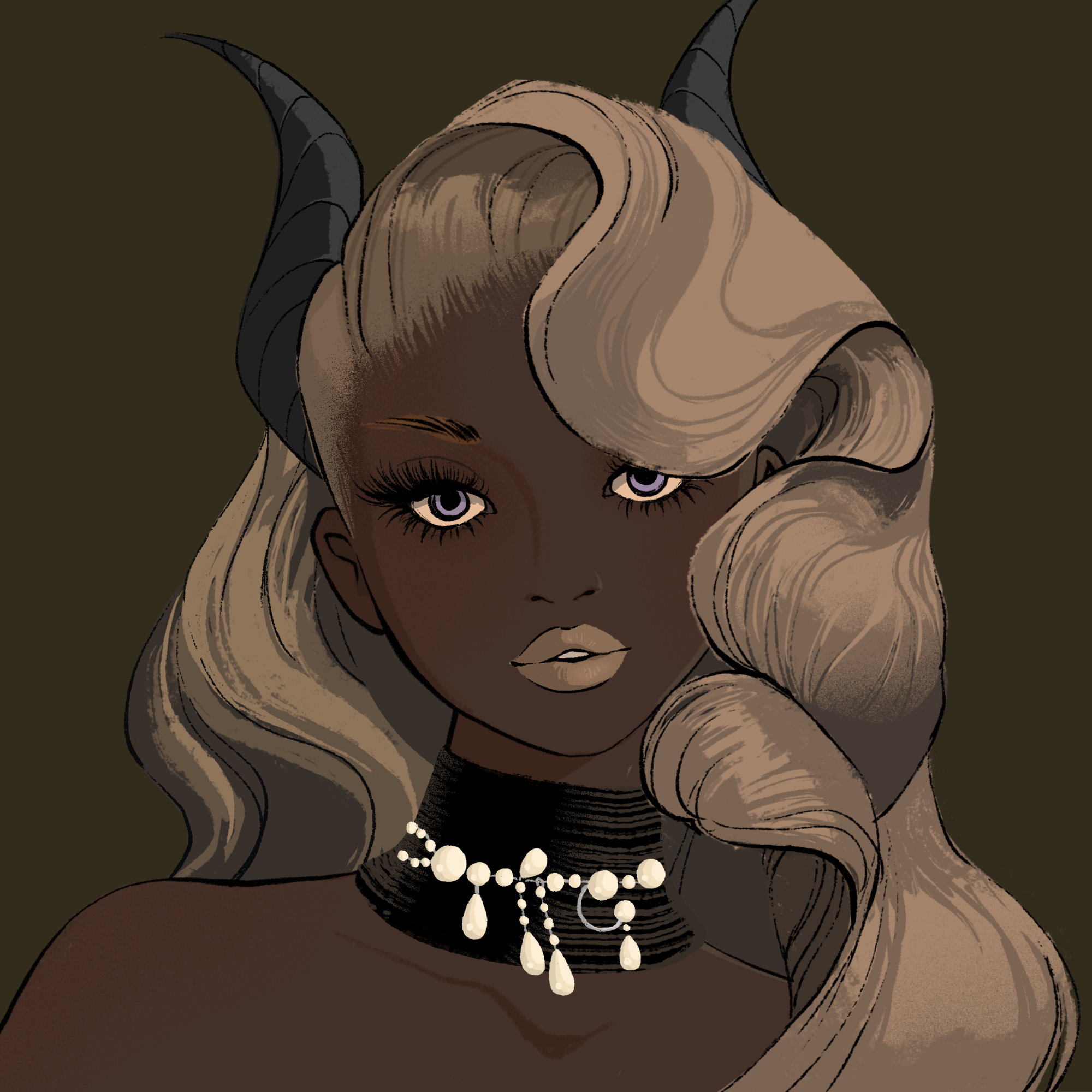 a portrait of Tropaeolin, the infinite headstone