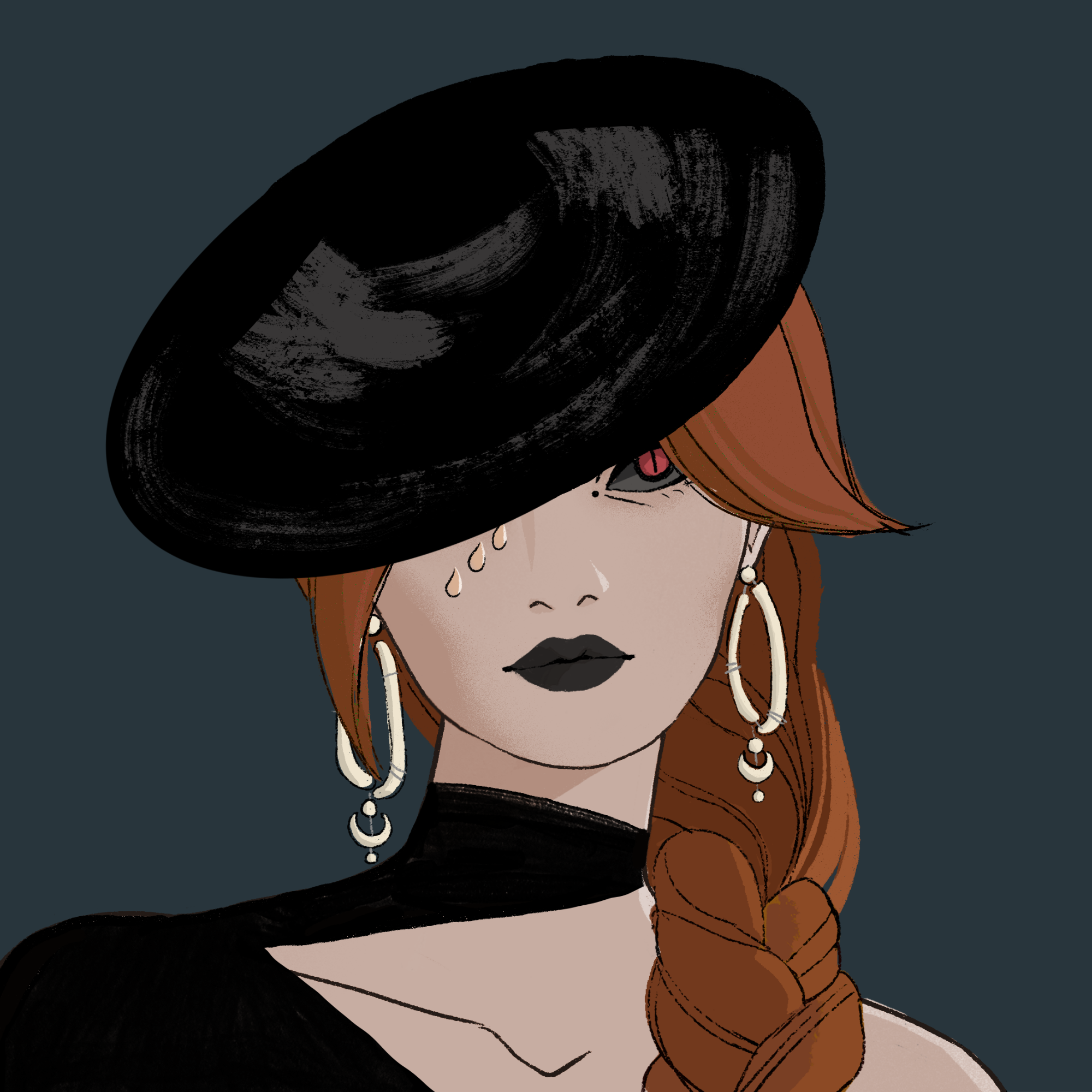 a portrait of Iodine the perpetual
