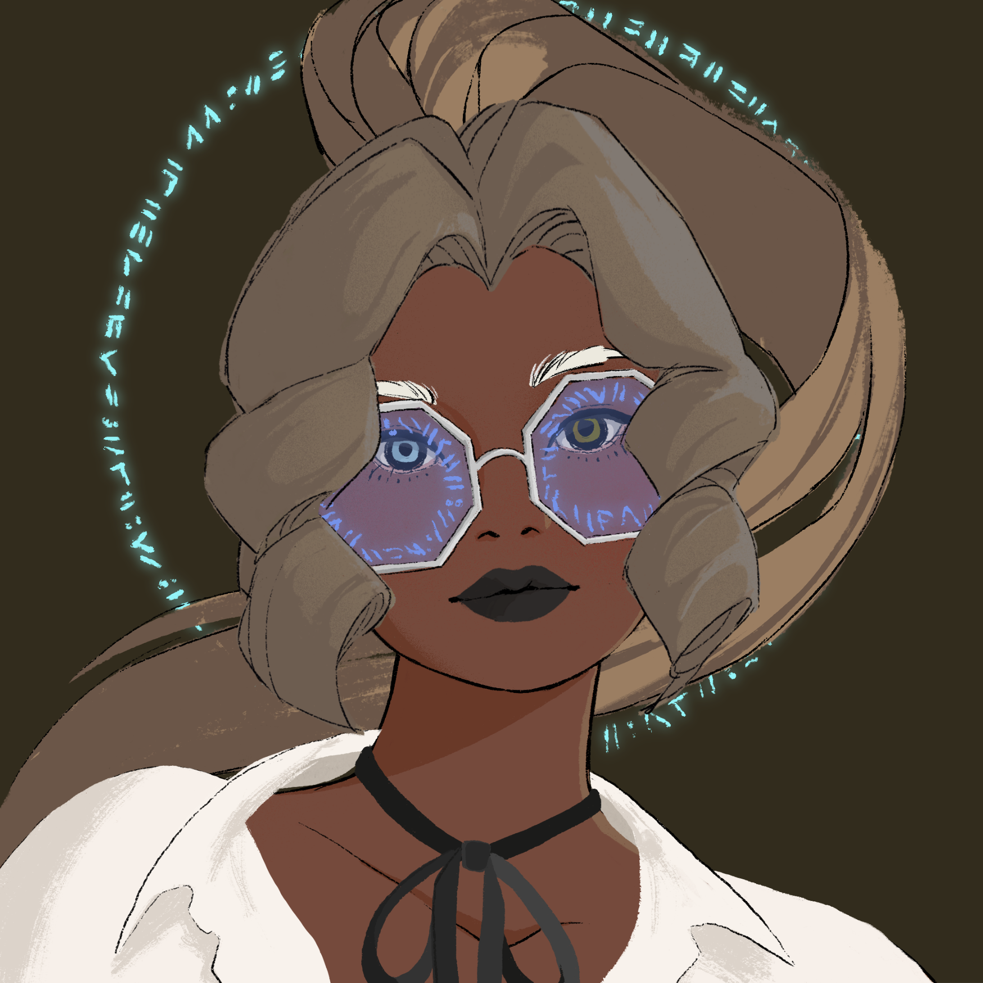 a portrait of Carina the distracted