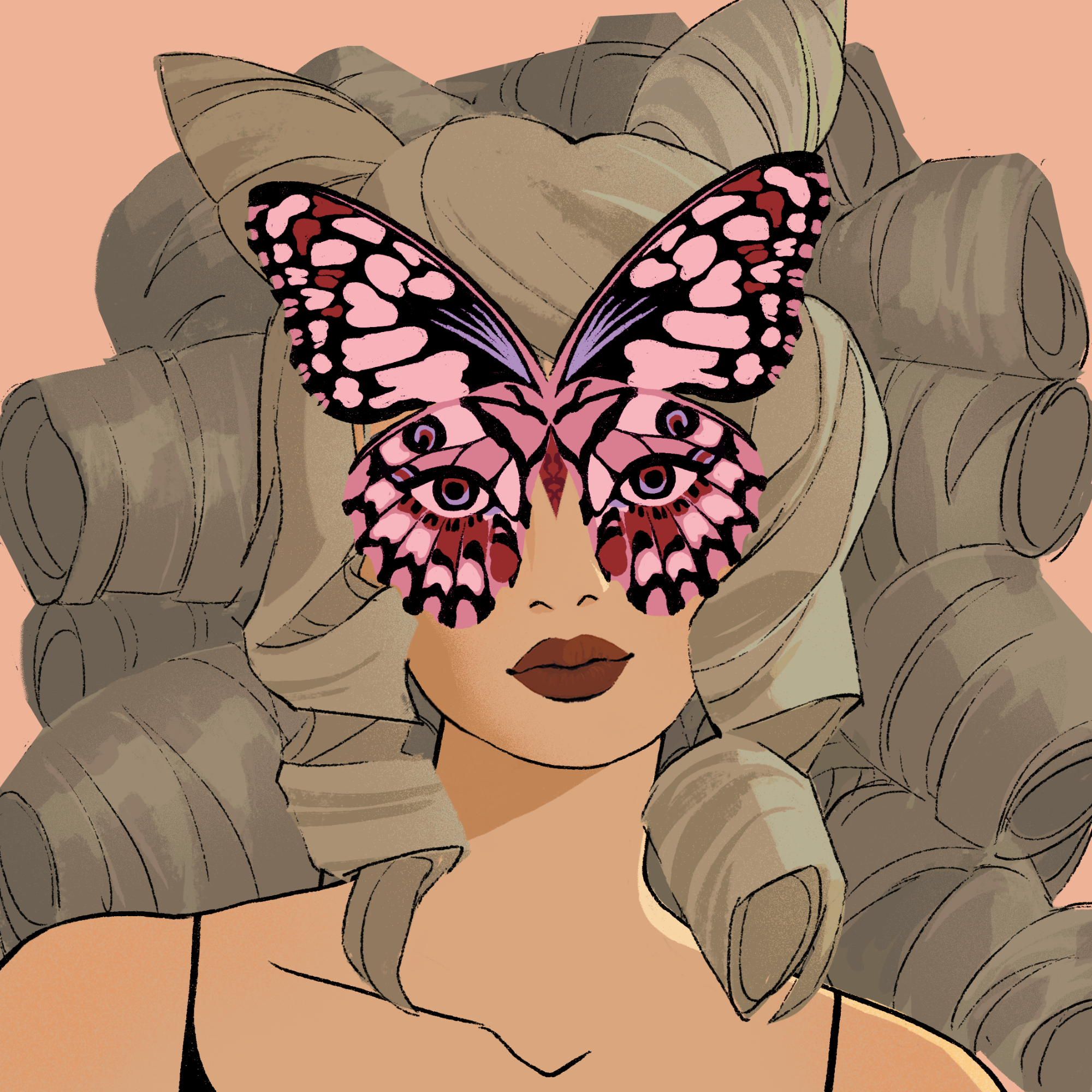 a portrait of Lettuce, the beige brulee