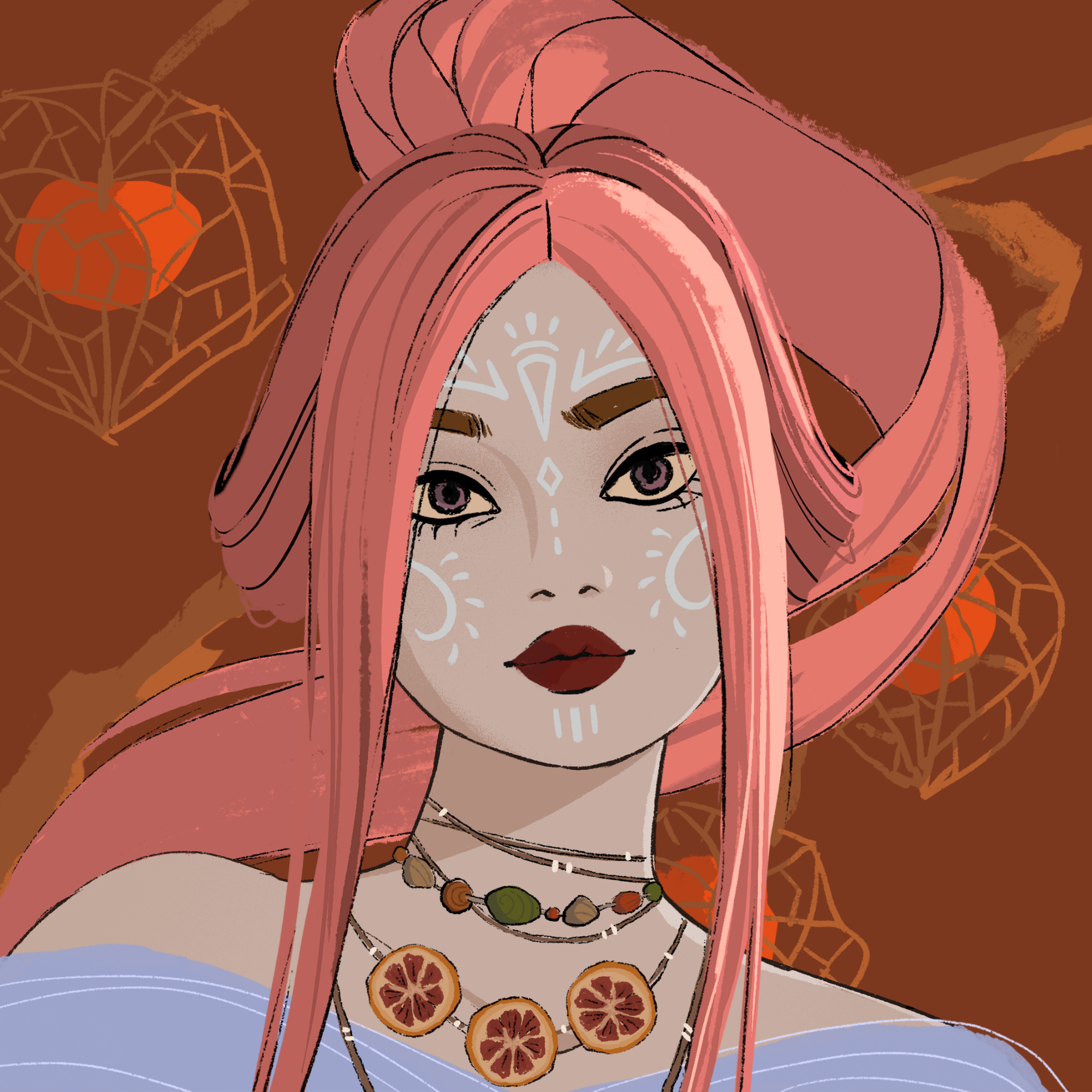 a portrait of Fern, the coarse shovel