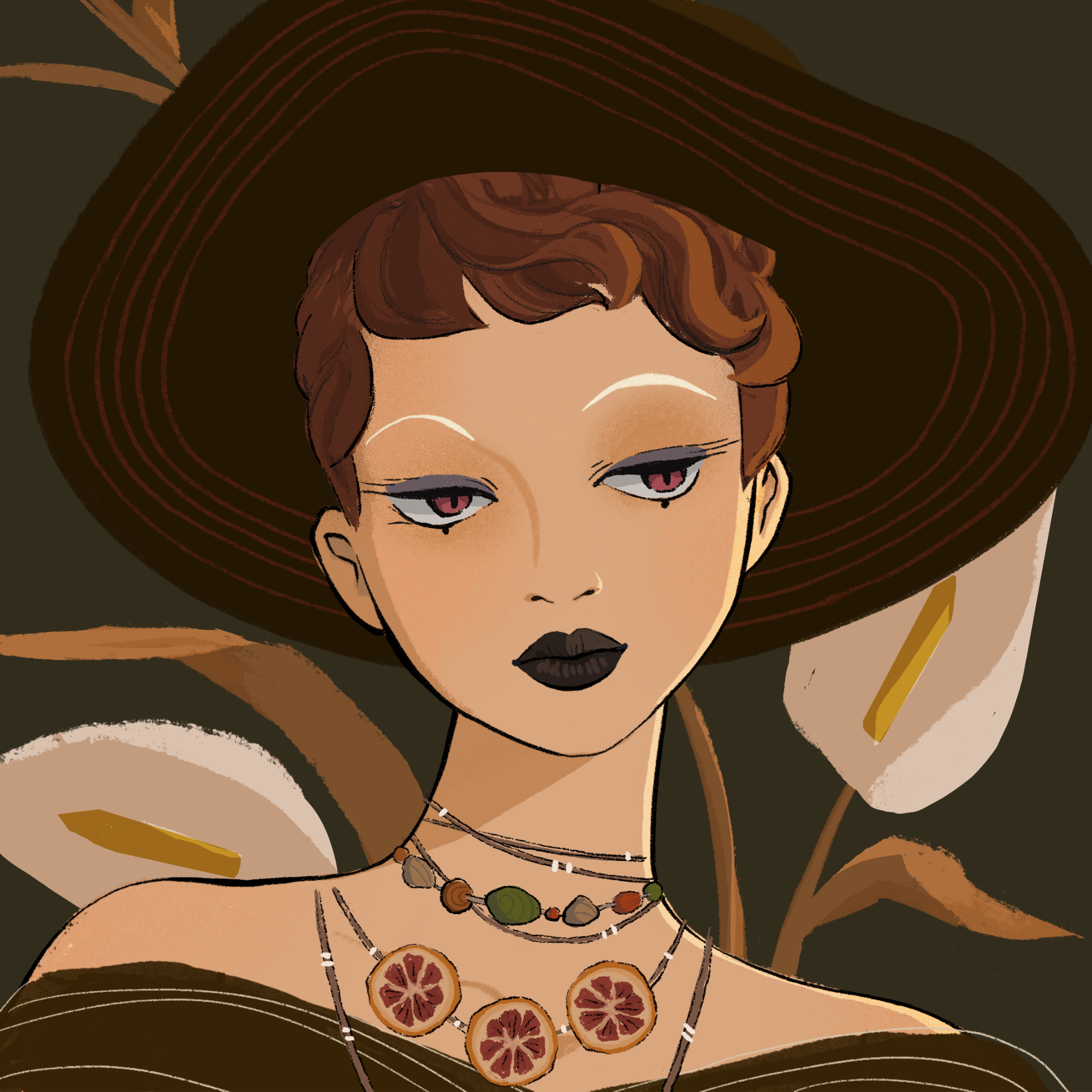 a portrait of Lima the vermilion