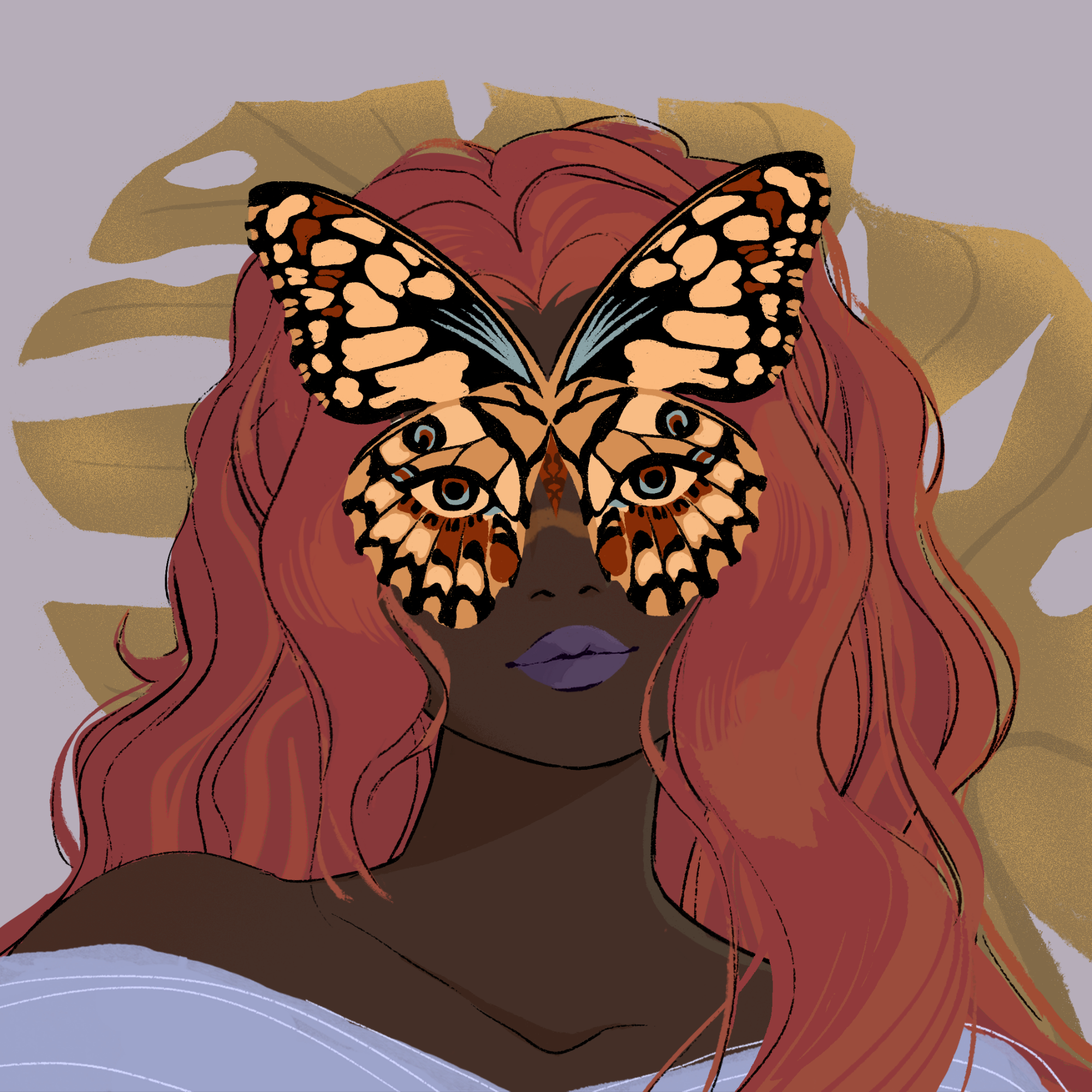 a portrait of Anise, the solemn scythe