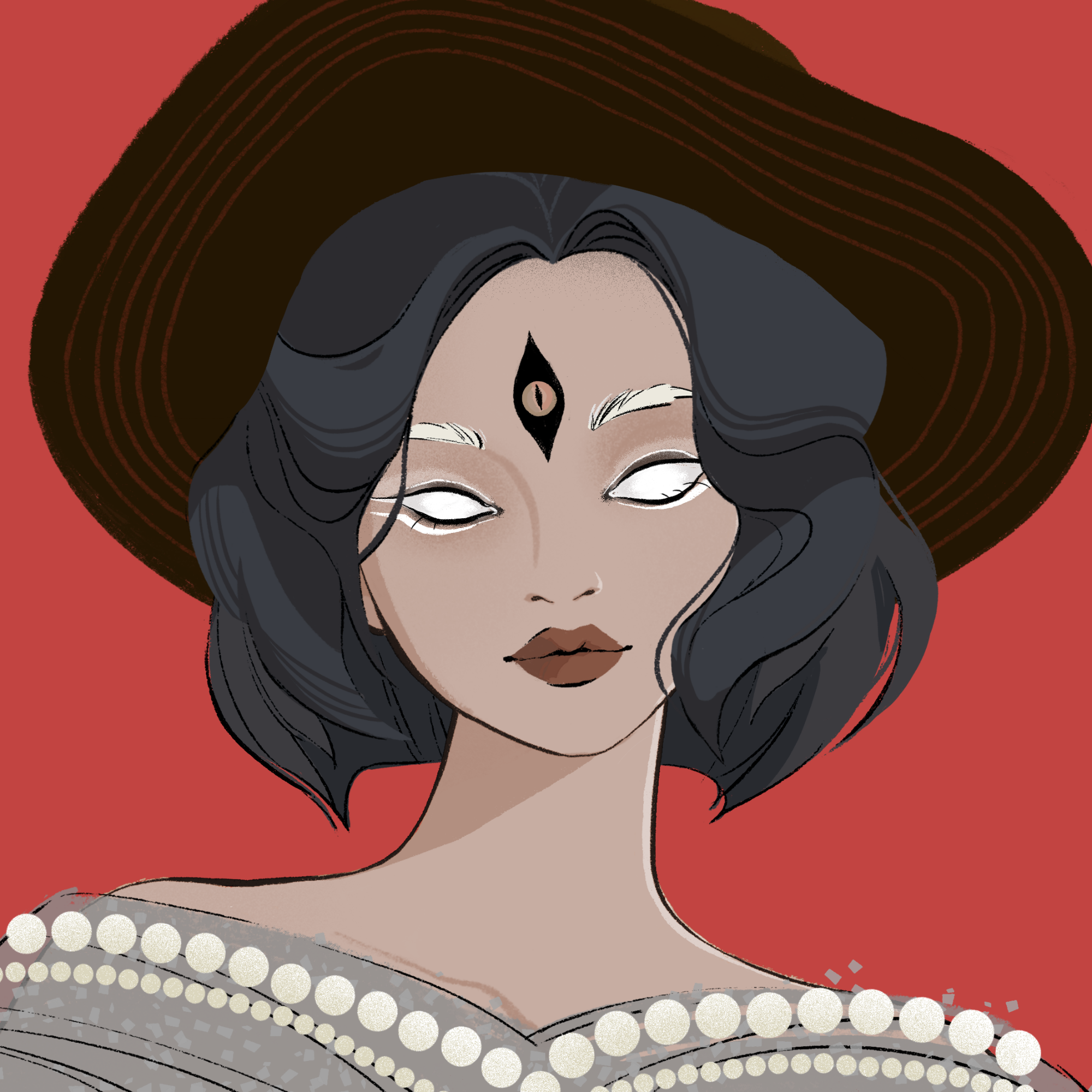 a portrait of Leilani, the autumnal seashell