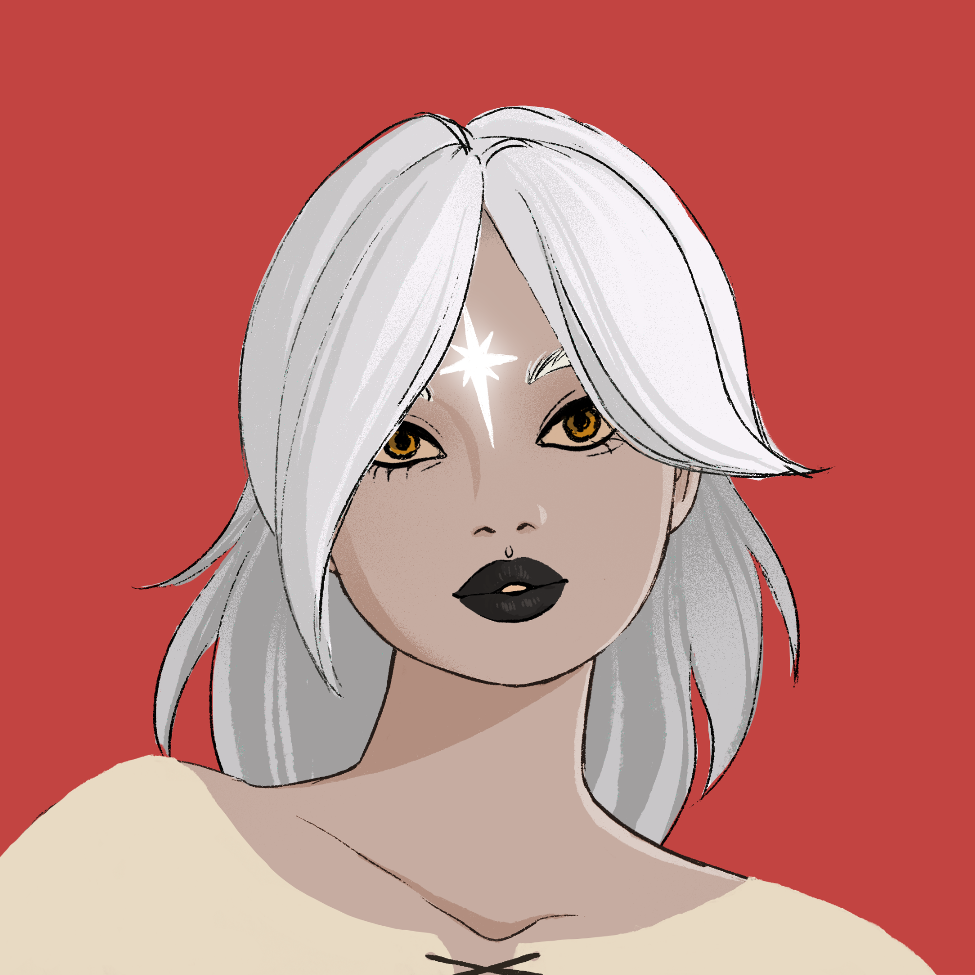 a portrait of Granny pumpkin