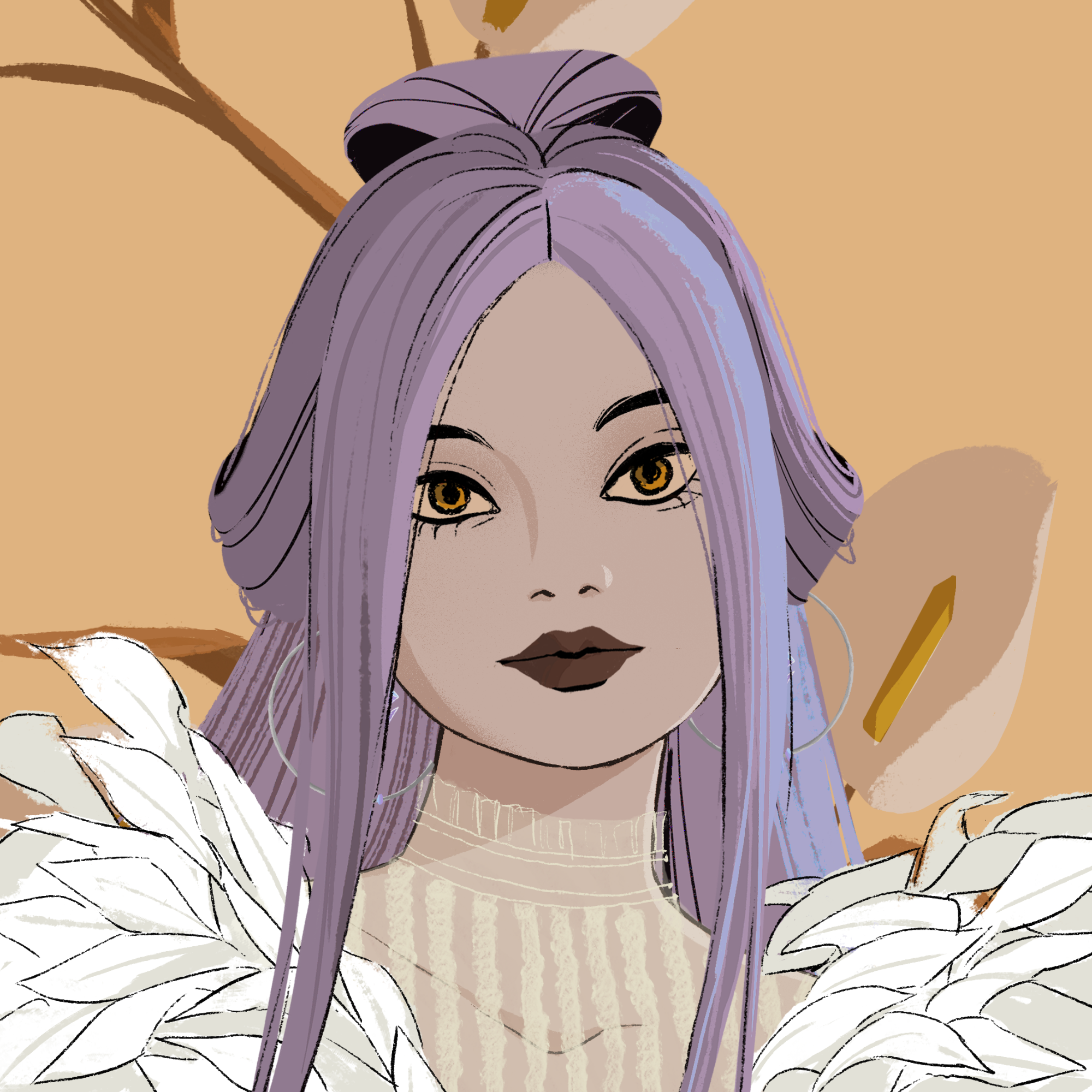 a portrait of Velvet crown