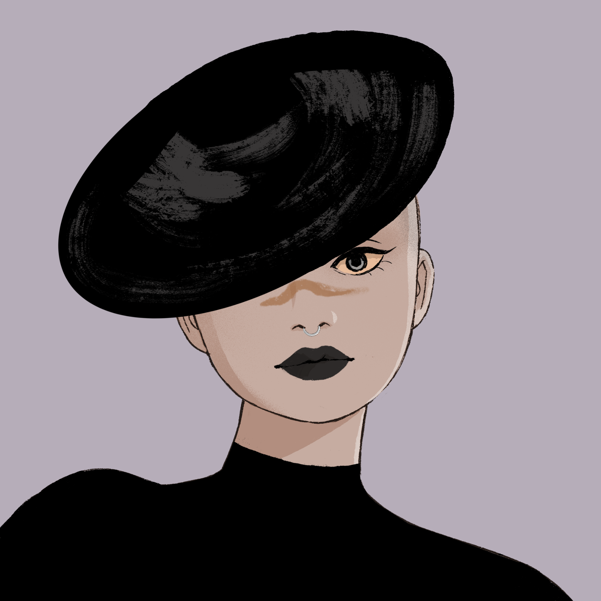 a portrait of Janus, the undone falchion