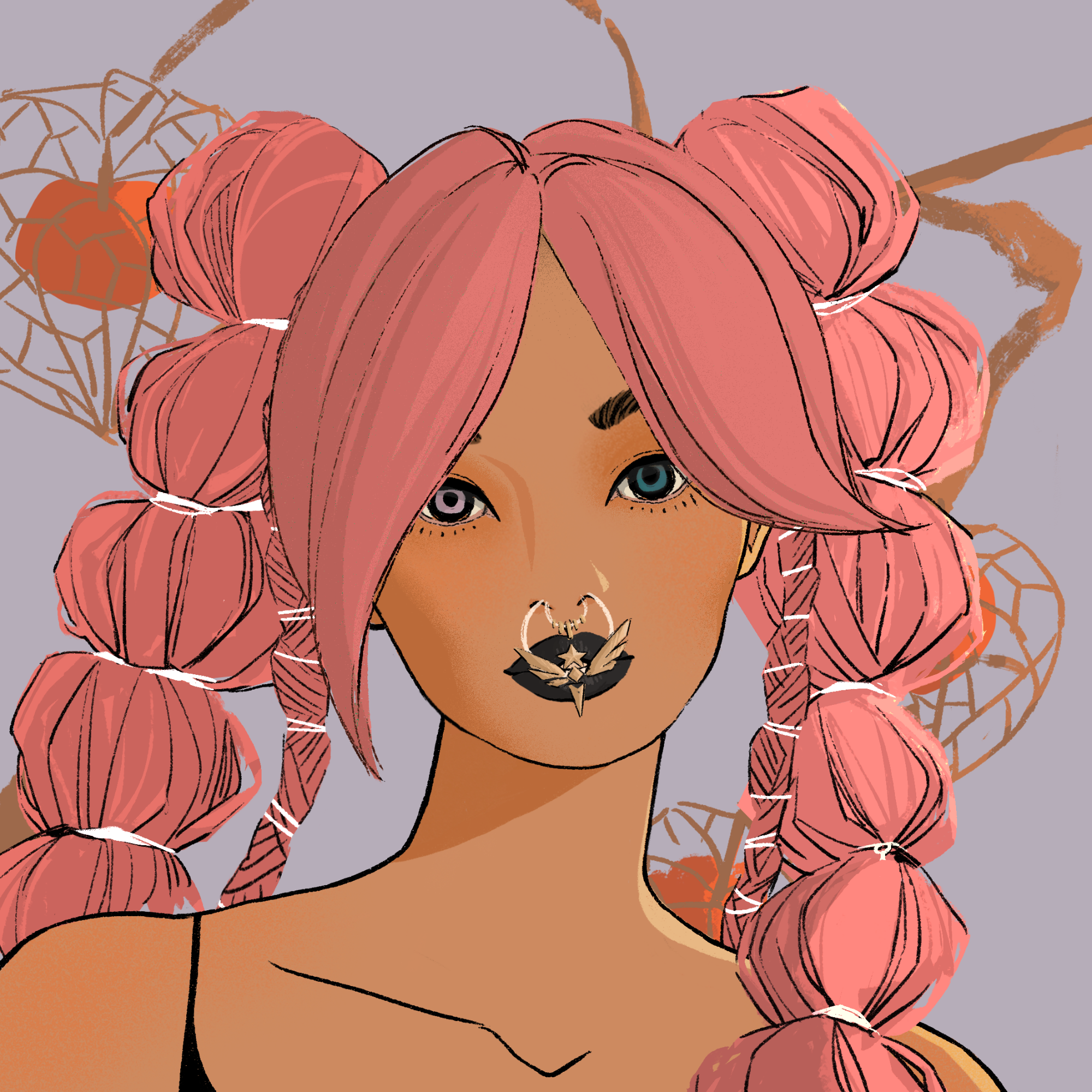 a portrait of Diamond the tinselled