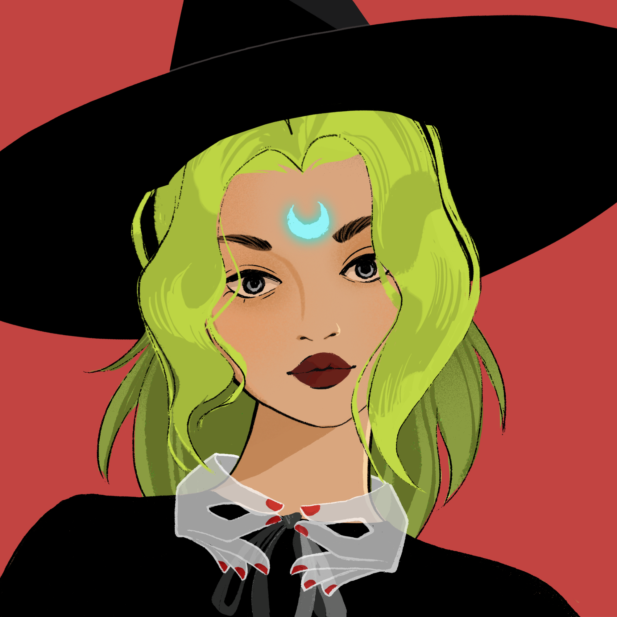 a portrait of Mercury the intuitive