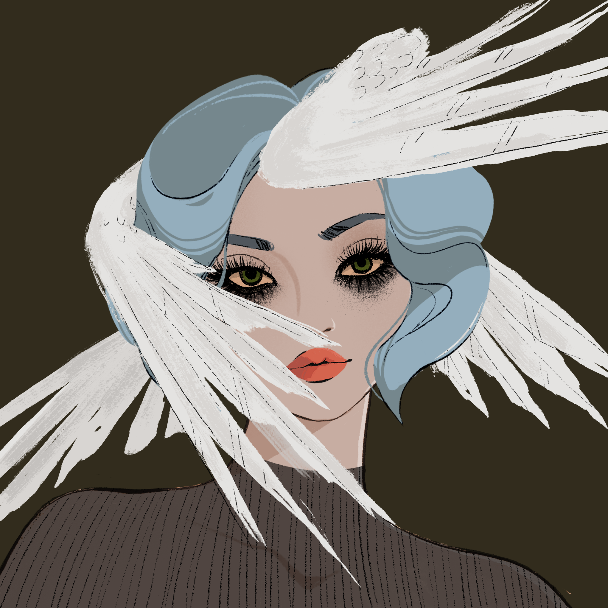 a portrait of Chromium, the deathless hourglass