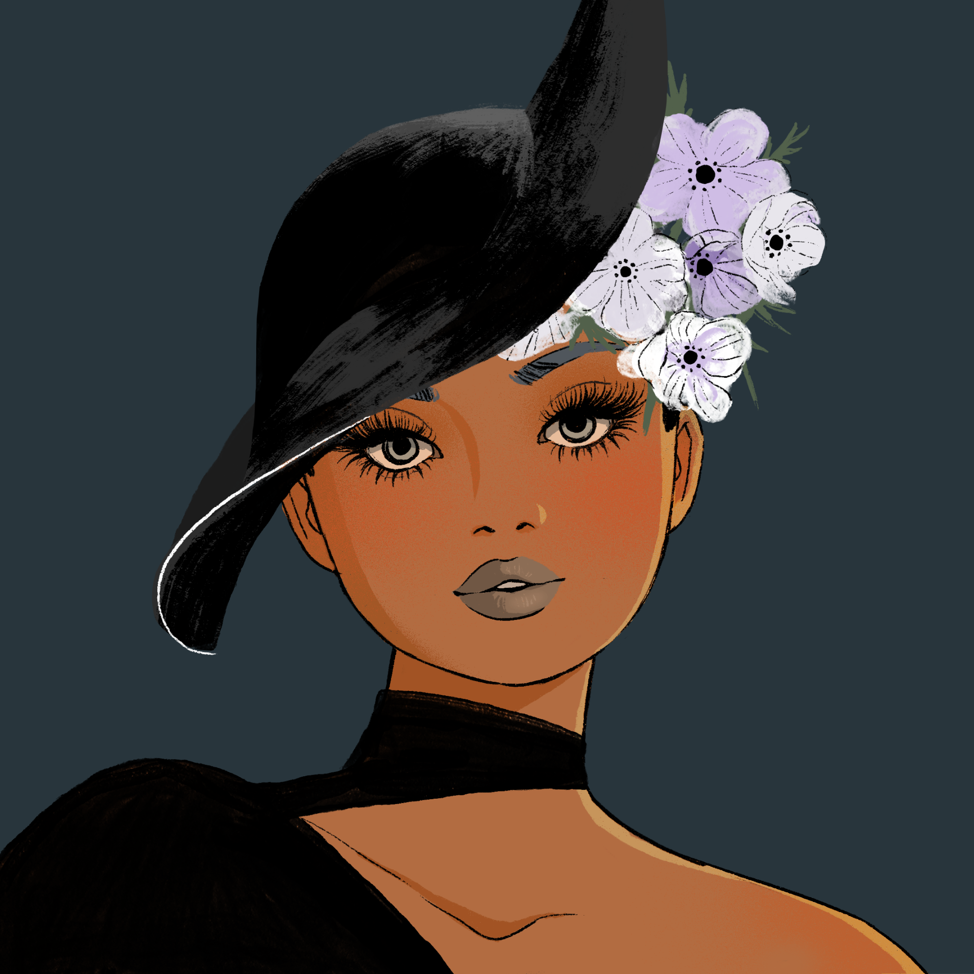 a portrait of Fluorine, the unpleasant dagger