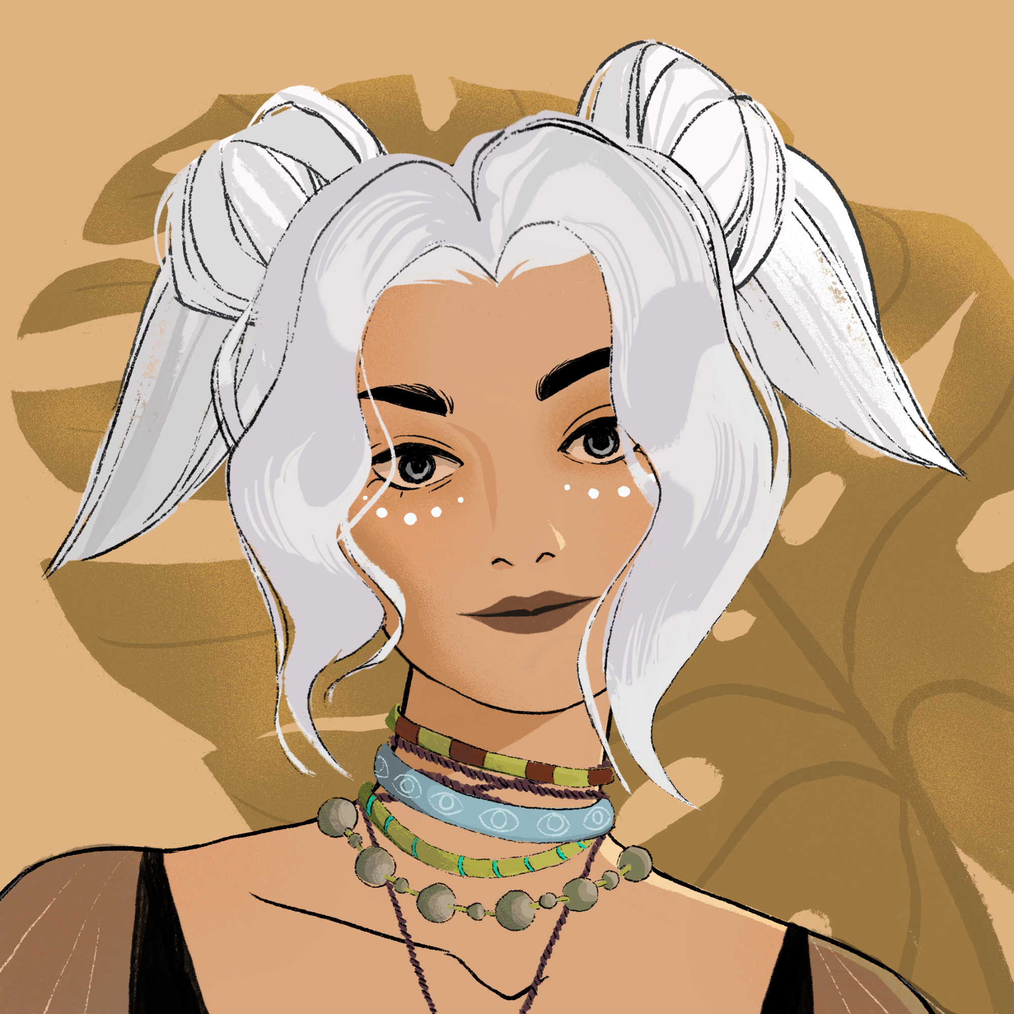 a portrait of Pomegranate the mercurial