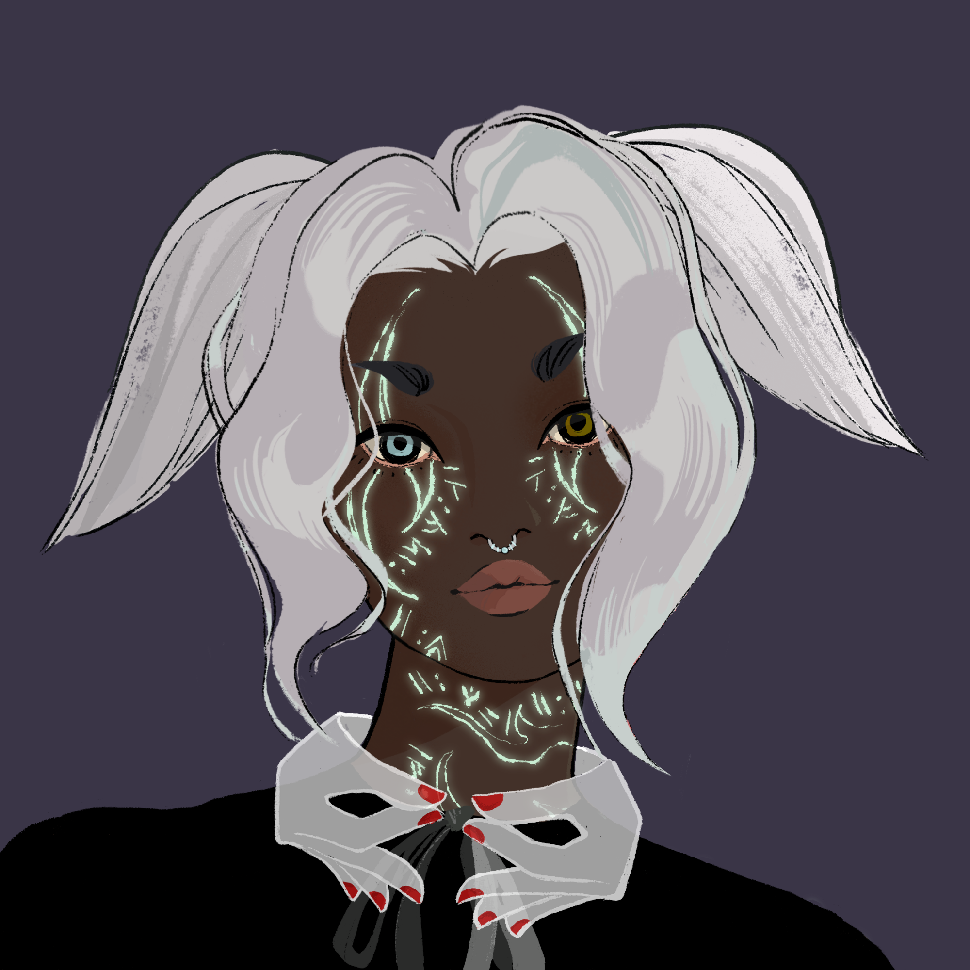 a portrait of Aquila the abstract