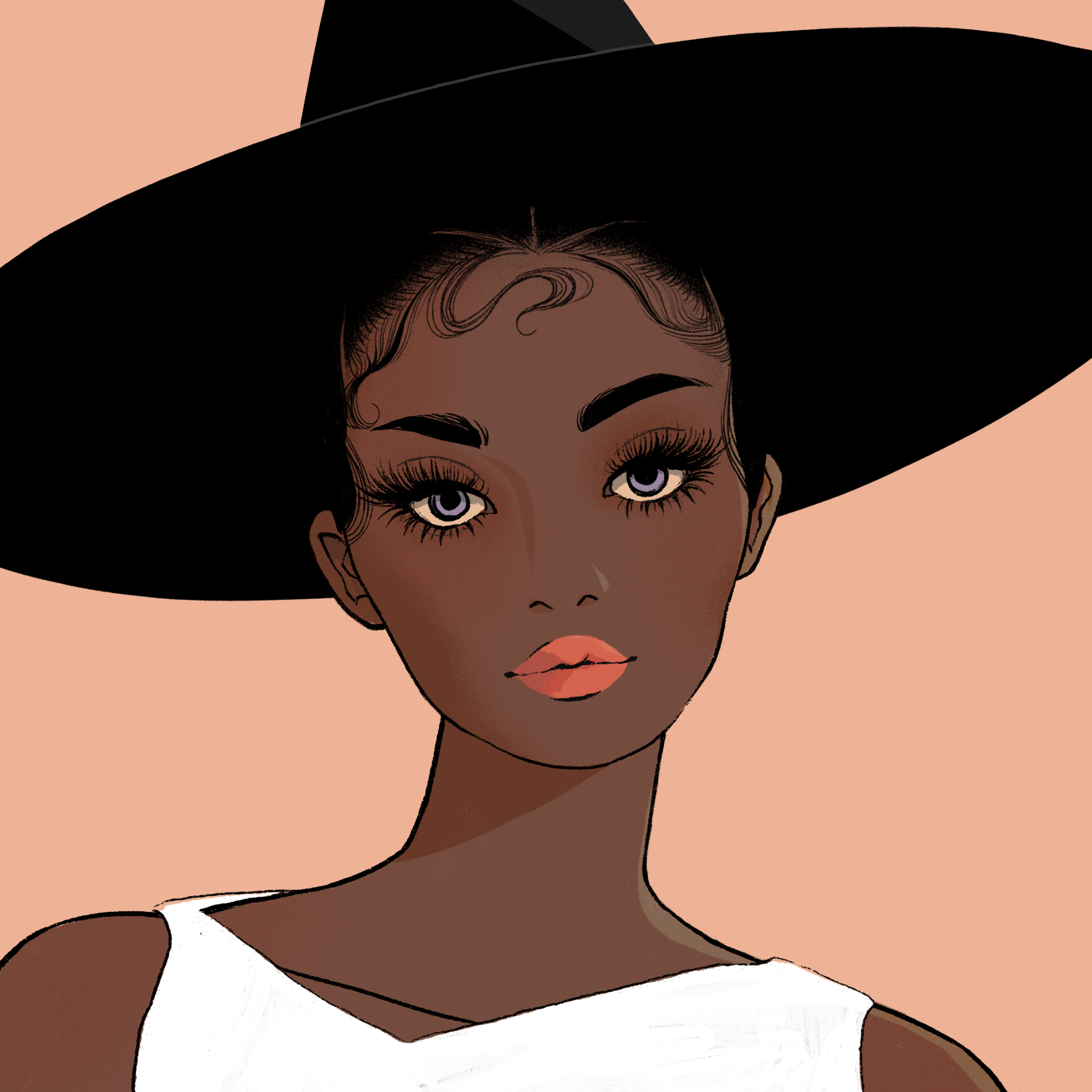 a portrait of Lady ocean