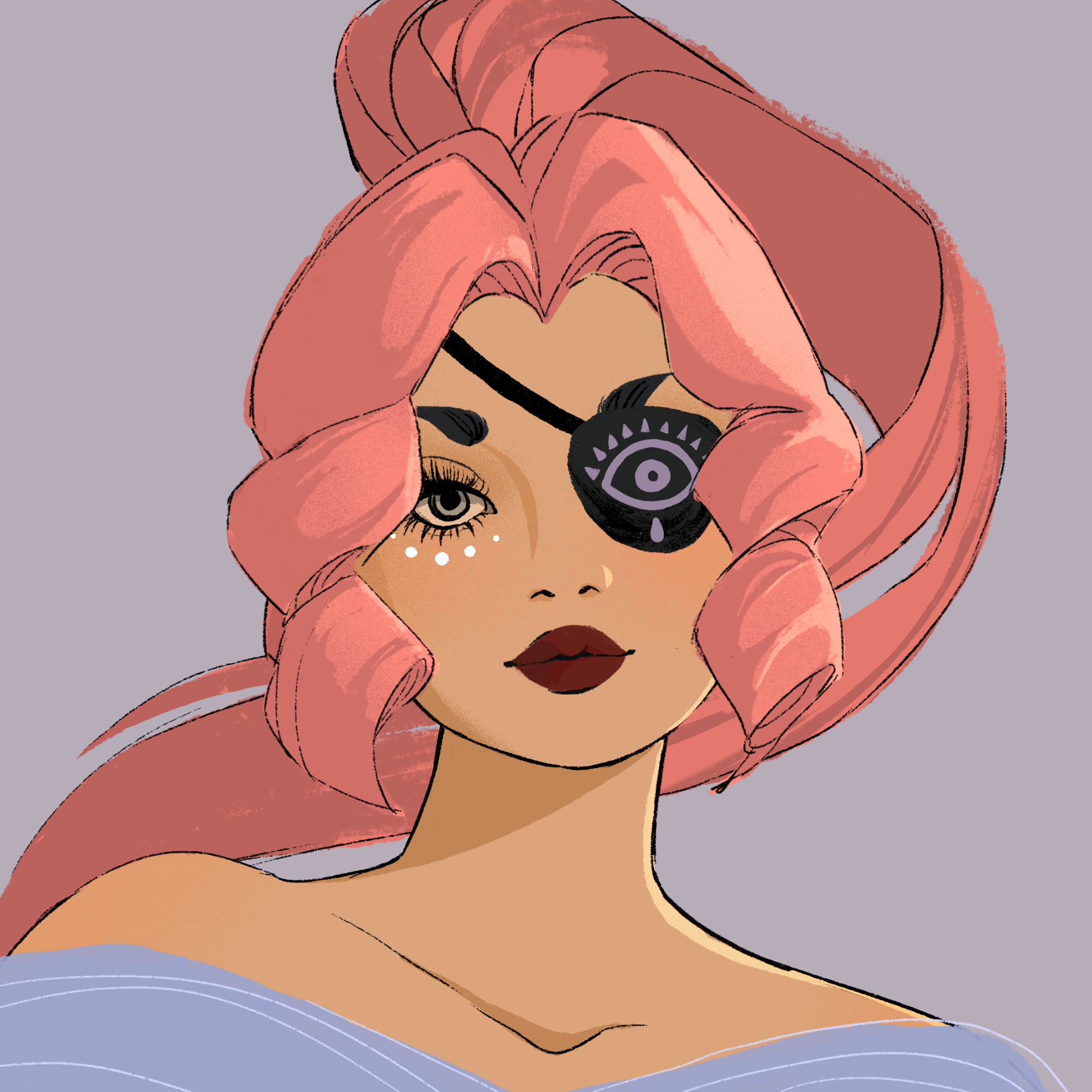 a portrait of Lilac the ambrosial