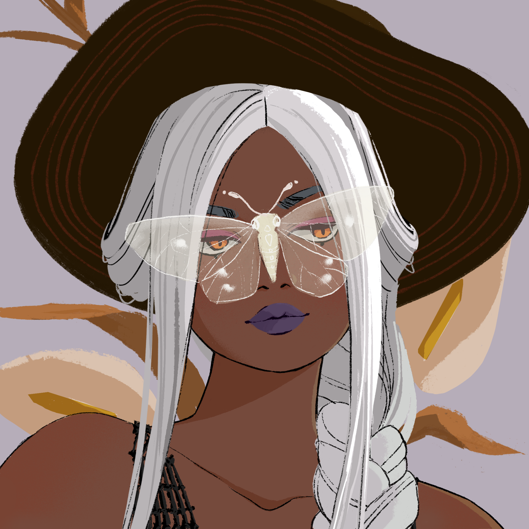 a portrait of Sage the dusky