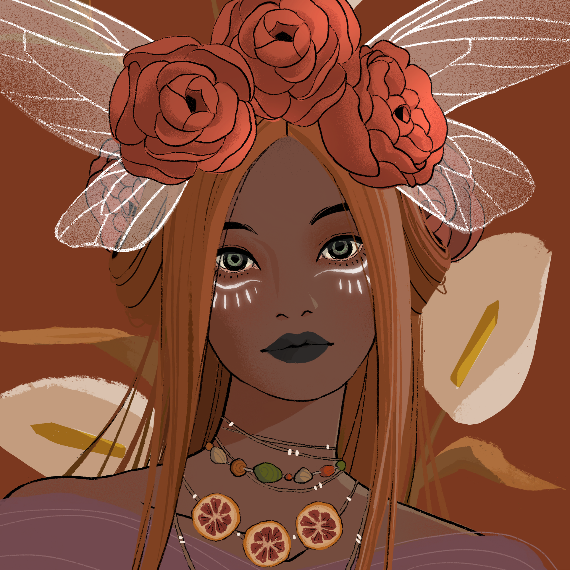 a portrait of Hemp, the merigold coop