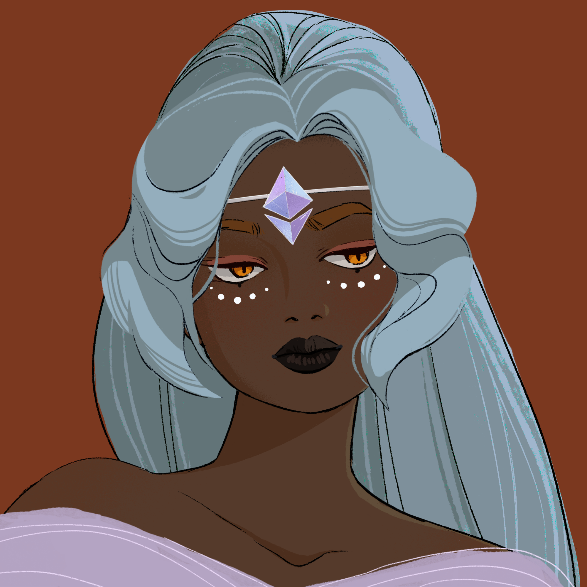 a portrait of Indole, the stylish chime