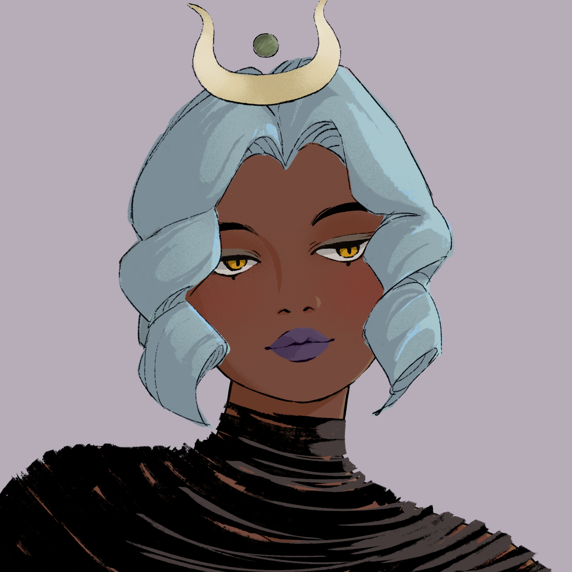 a portrait of Rose, the clear current