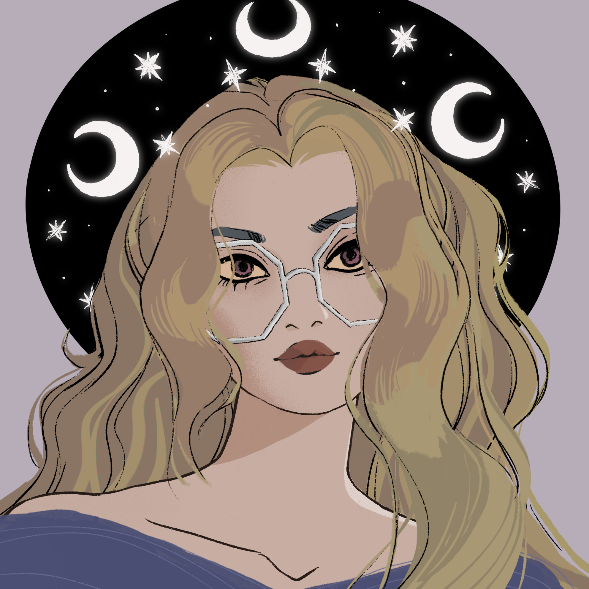 a portrait of Marjoram the druidic