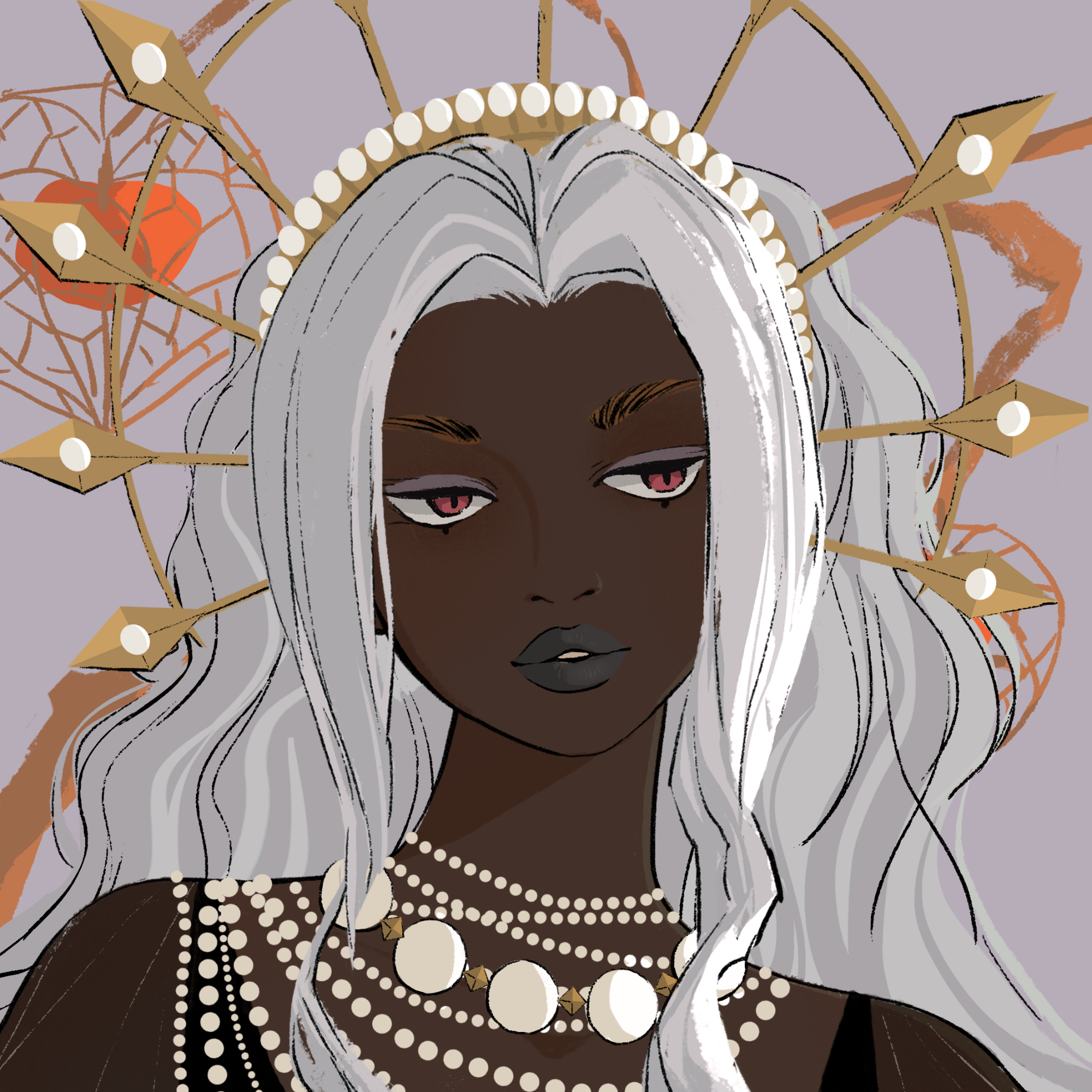 a portrait of Magnolia, the stylish flounce