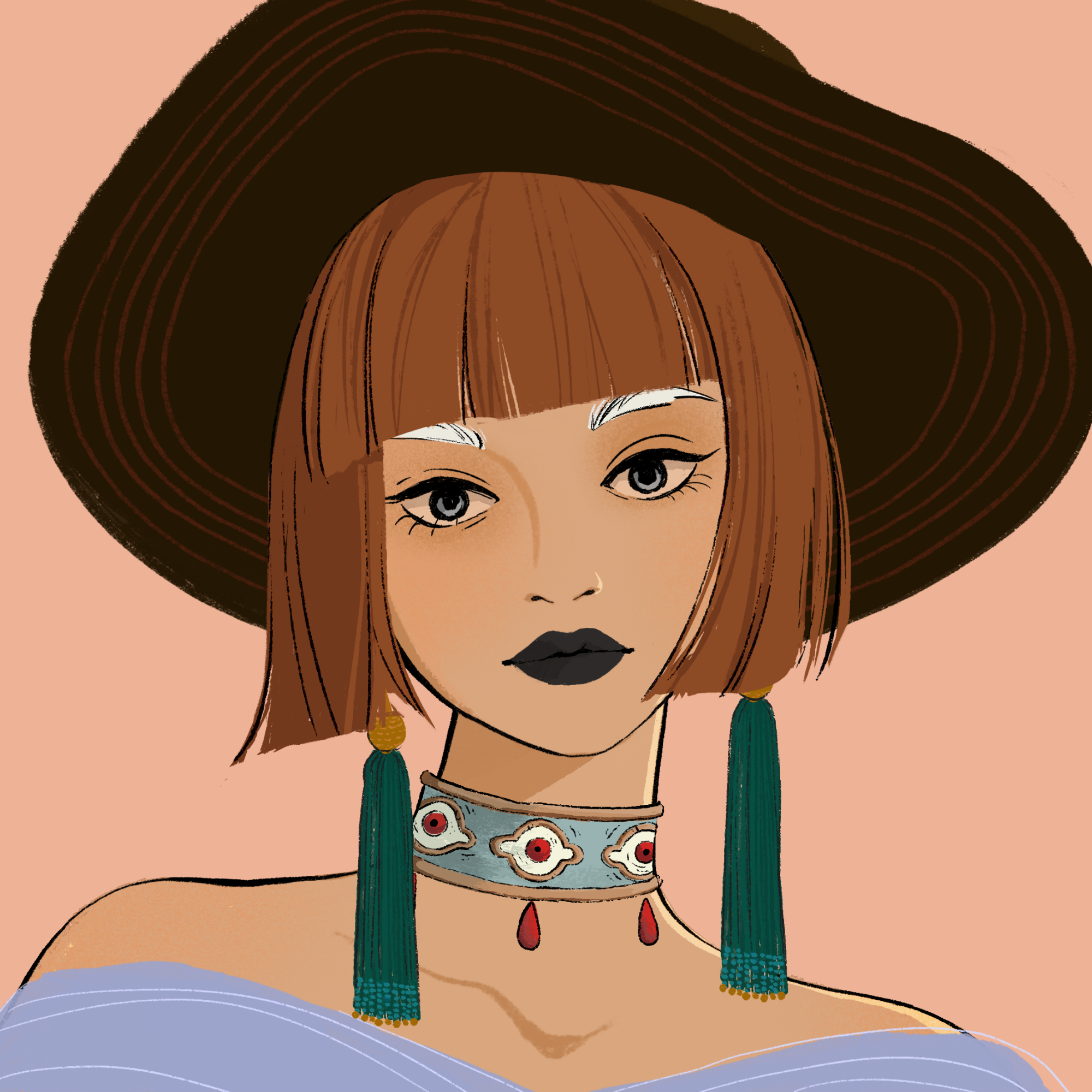 a portrait of Lady prickly pear